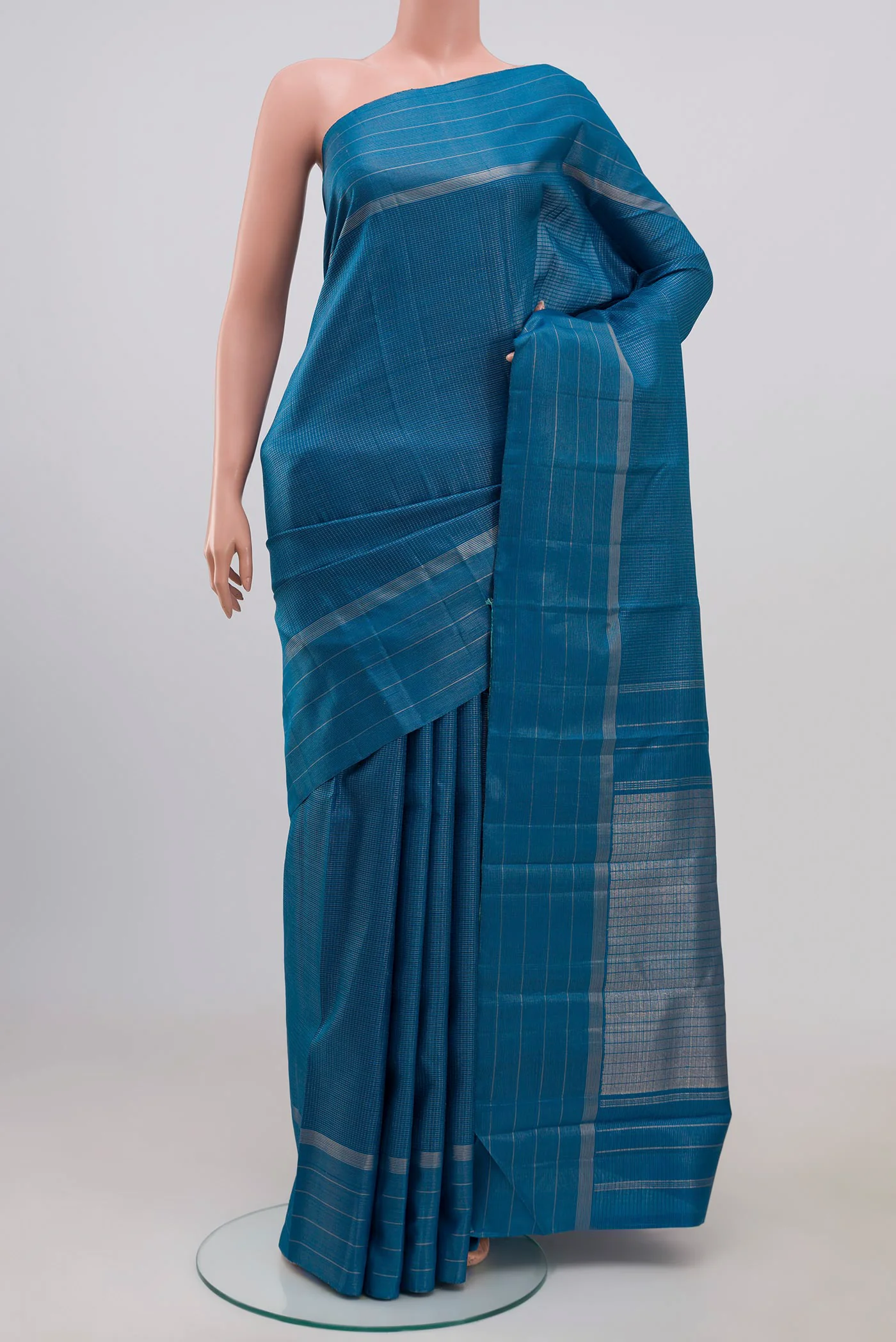 Blue Kanchipuram Silk Saree
