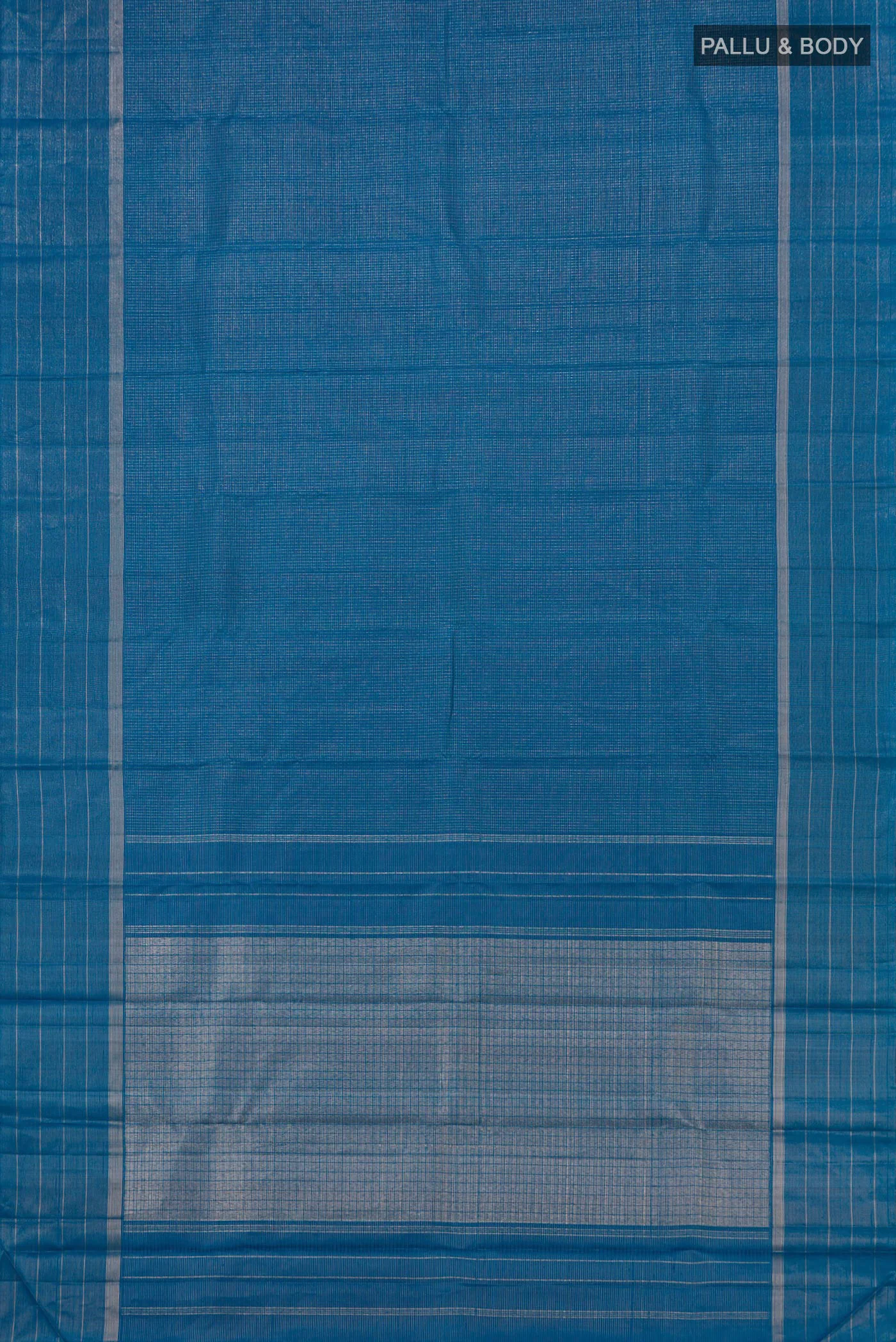 Blue Kanchipuram Silk Saree - Image 5