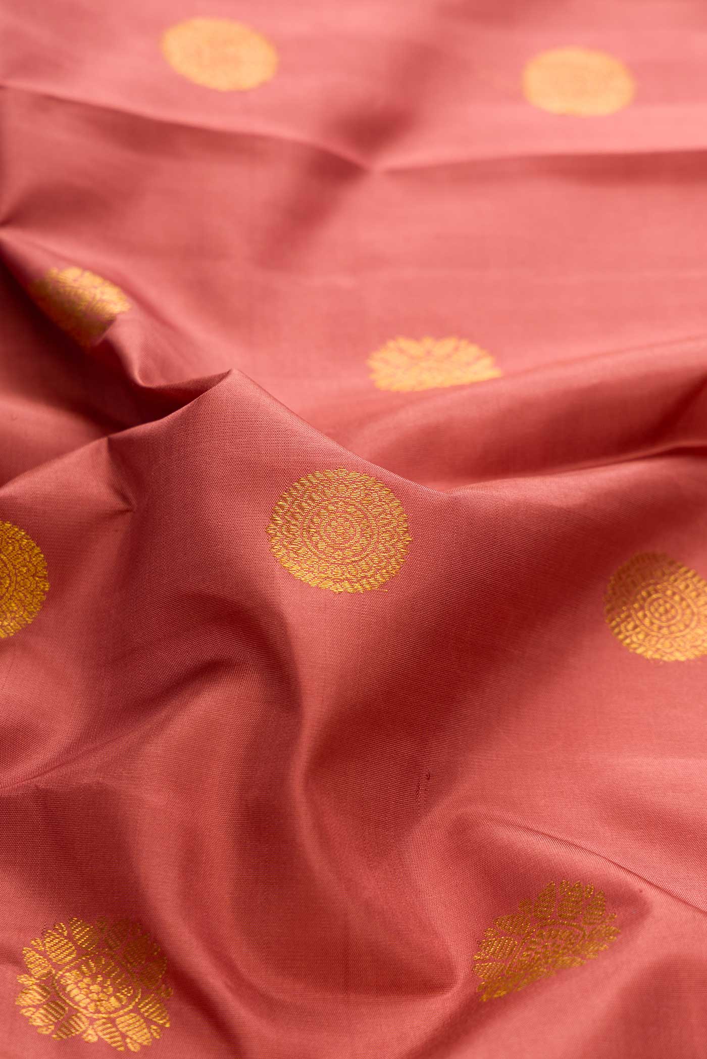 Pure Silk Pure Zari Brown Dual Tone Kanjivaram Saree - Image 2