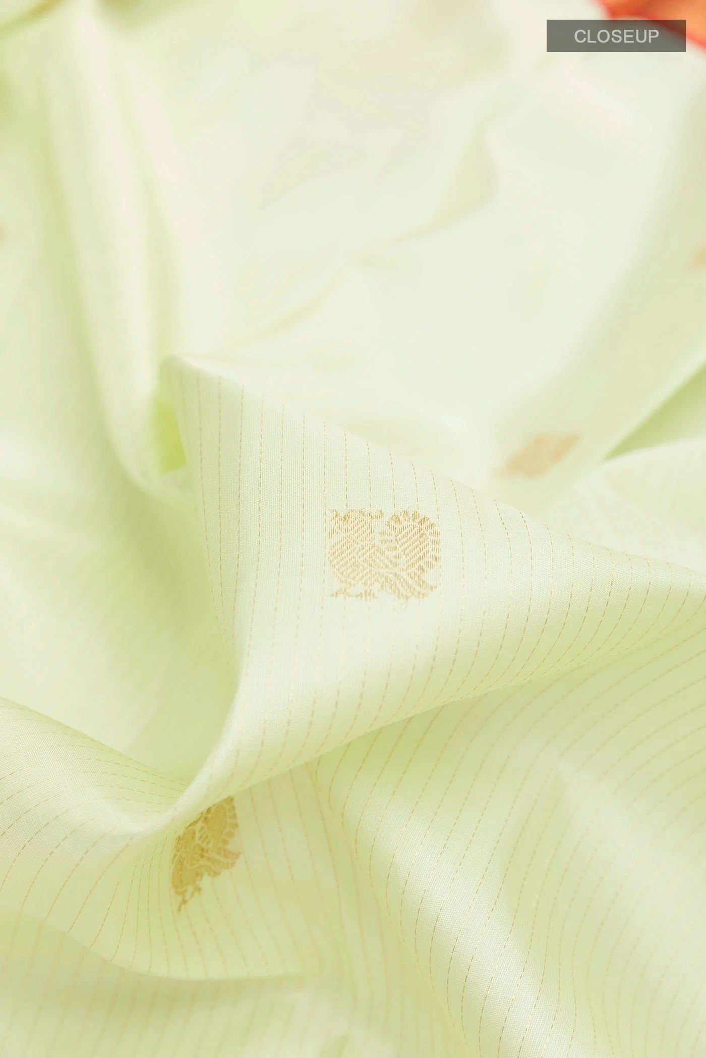 Pure Silk Pure Zari Cream Kanjivaram Saree - Image 2