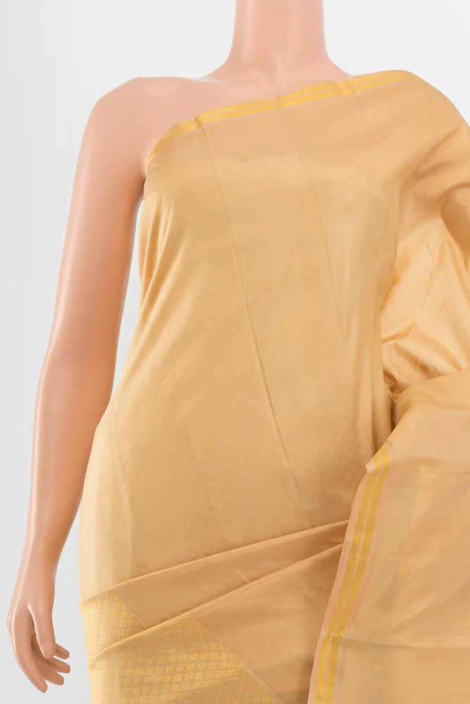 Sandal Kanchipuram Silk Saree - Image 2