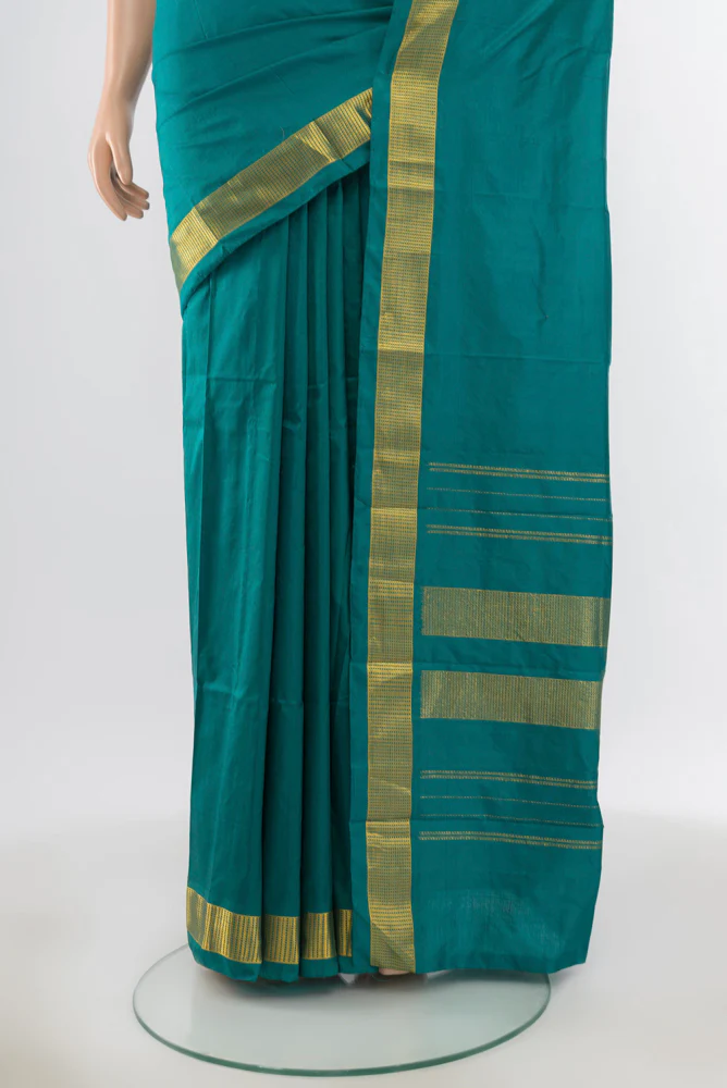 Blue Kanjivaram Silk Saree - Image 3