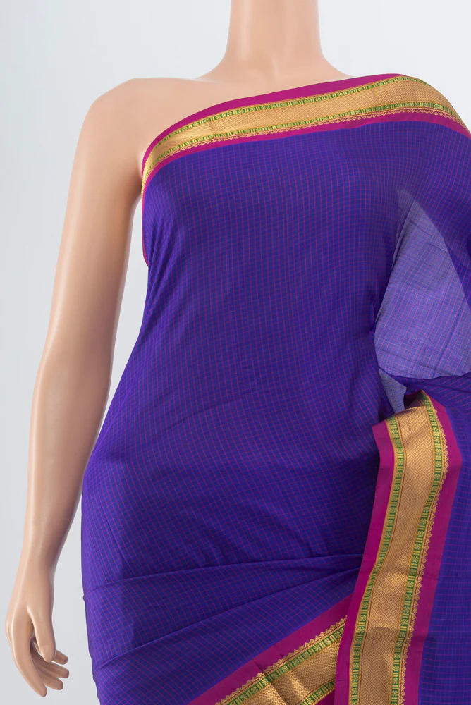 Violet Narayanpet Silk Saree - Image 2
