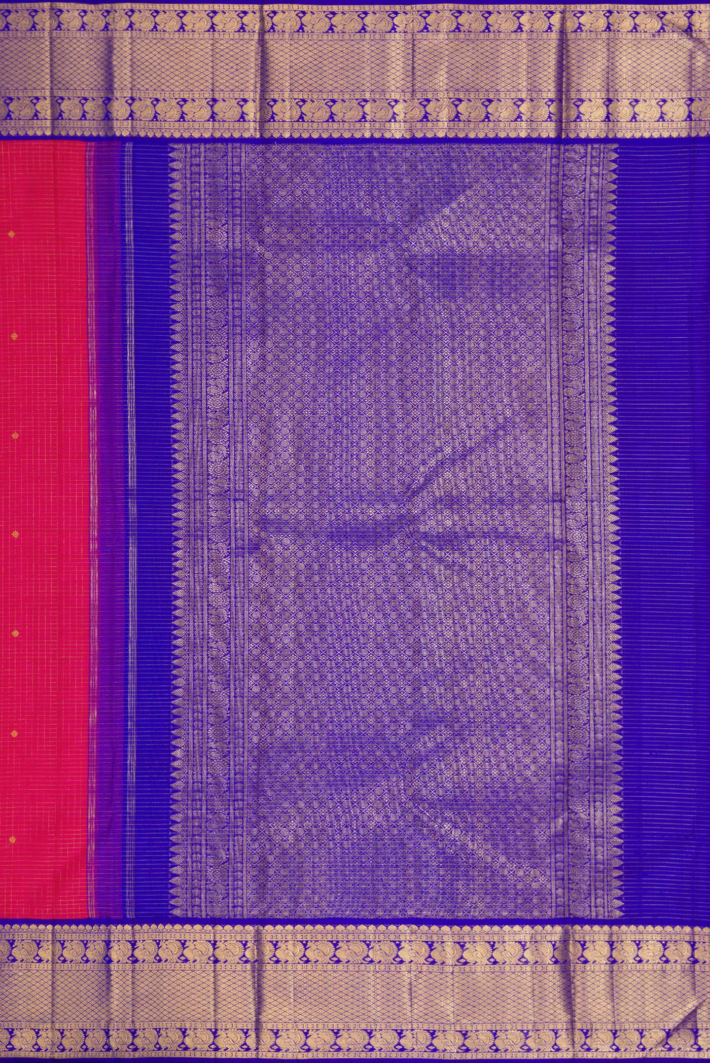 Pink Kanchipuram Silk Saree - Image 7