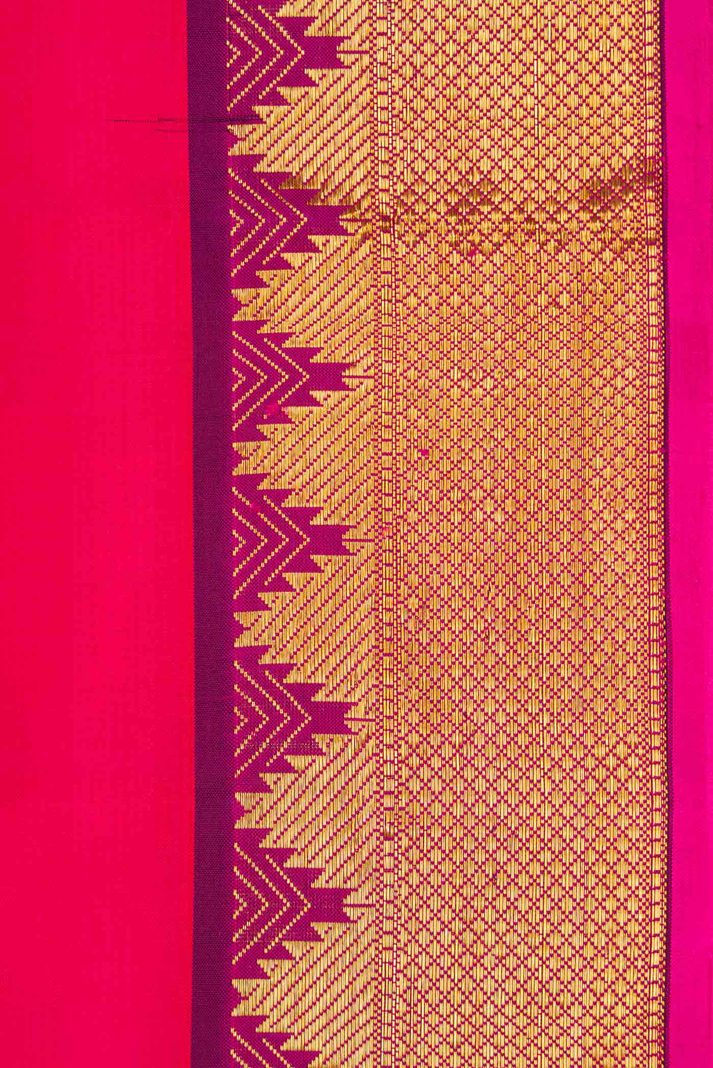 Pink Kanjivaram Silk Saree - Image 3
