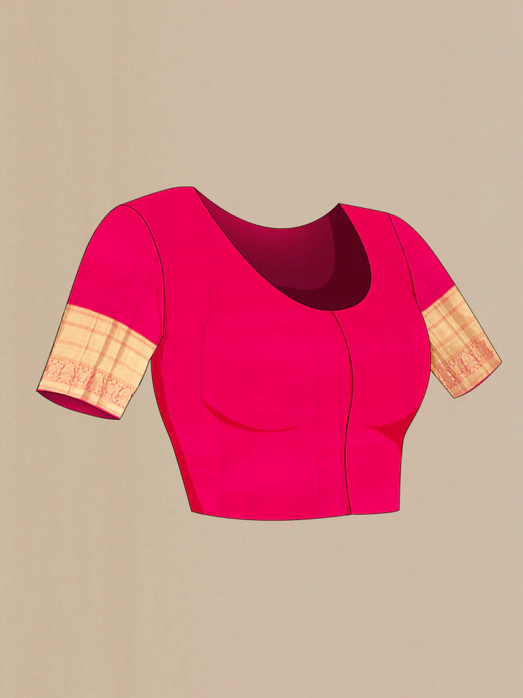 Pink Kanjivaram Silk Saree - Image 4