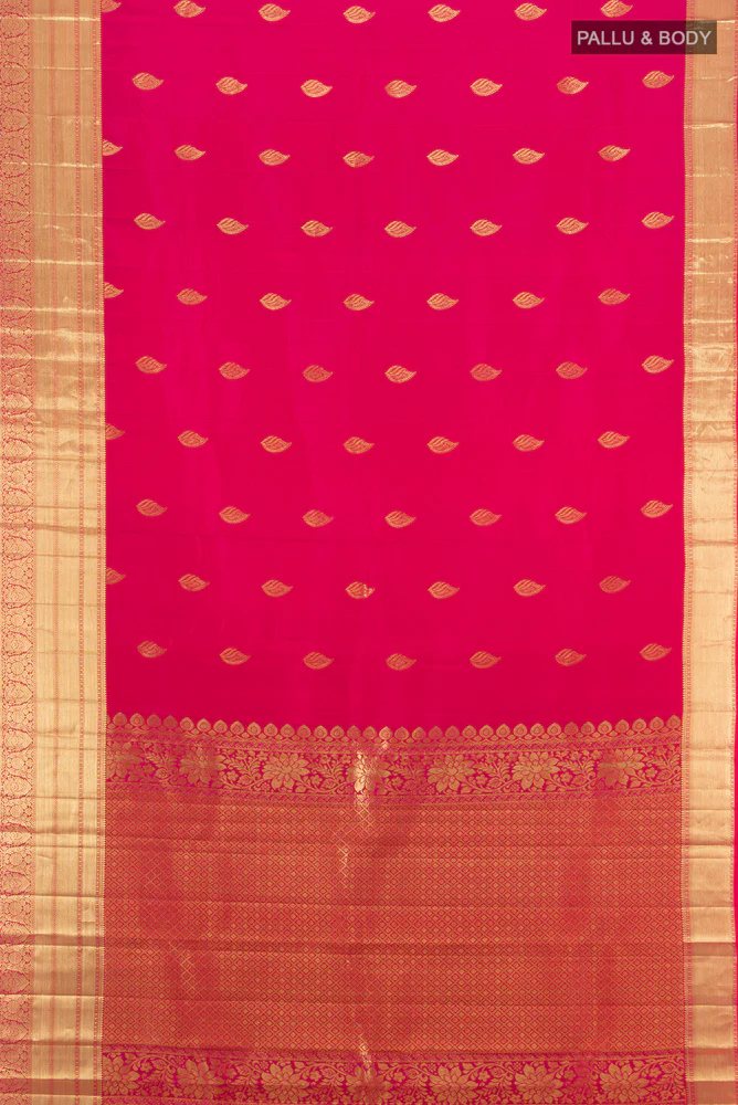 Pink Kanjivaram Silk Saree - Image 5