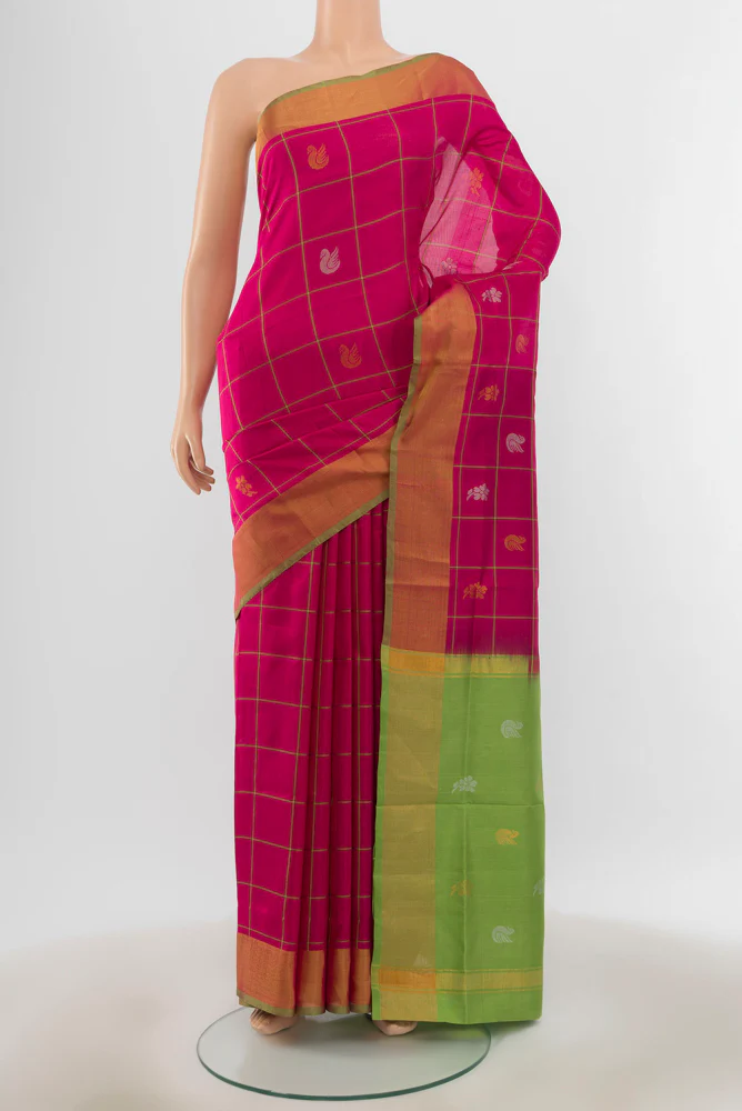 Pink Uppada Silk Saree