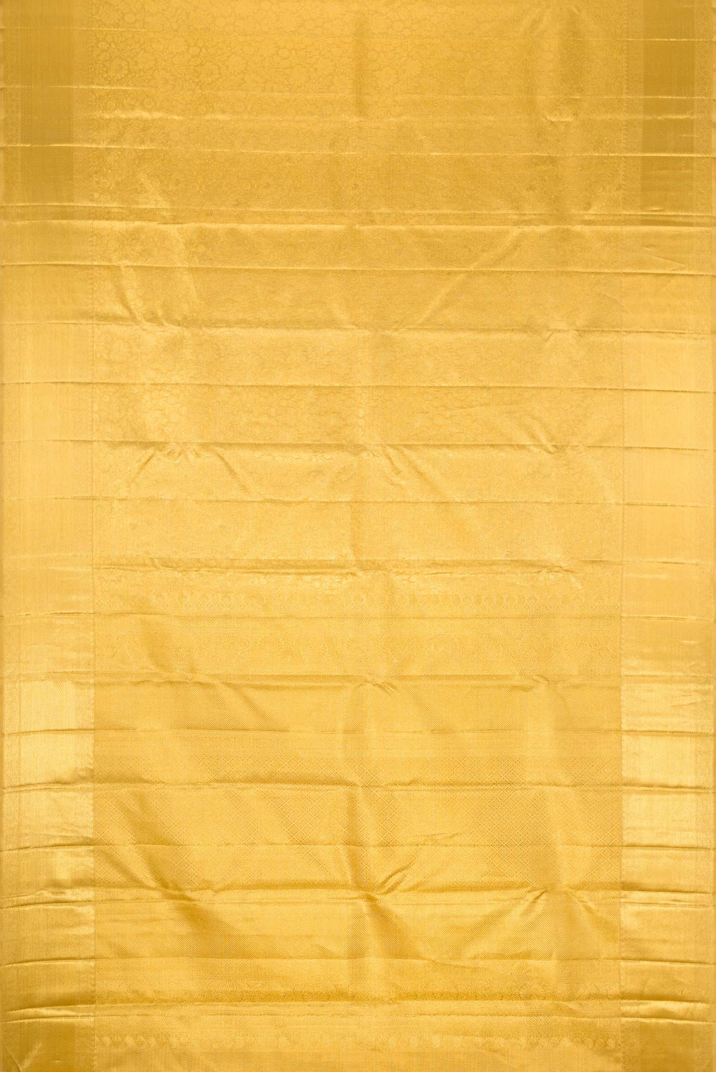 Pure Silk Pure Zari Gold Dual Tone Kanjivaram Tissue Saree - Image 6