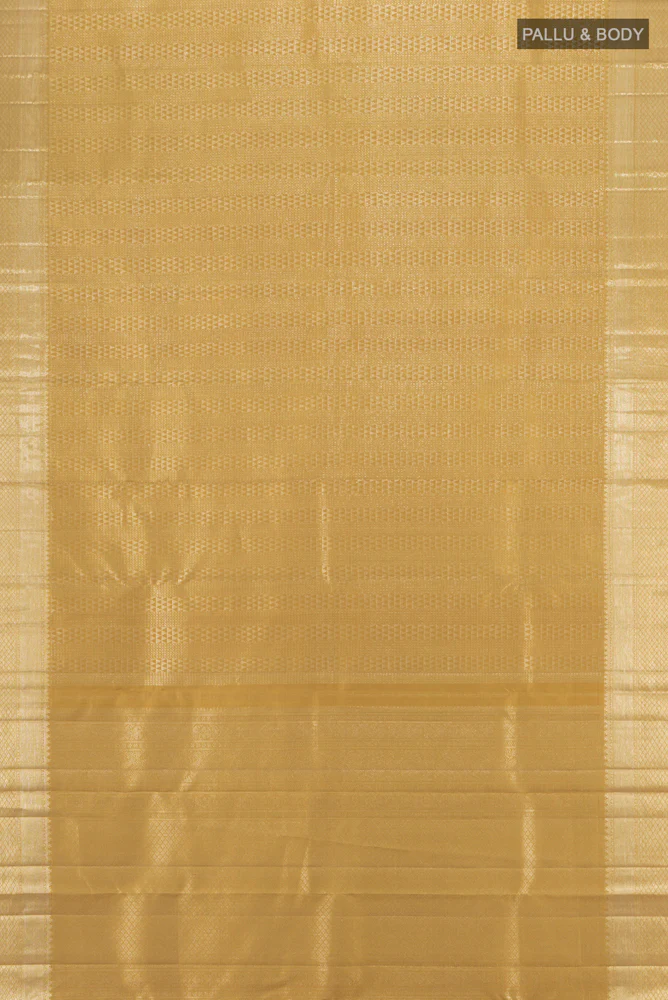 Beige Kanchipuram Silk Saree - Image 5