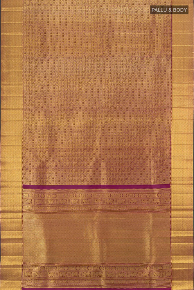 Purple Kanjivaram Silk Saree - Image 5