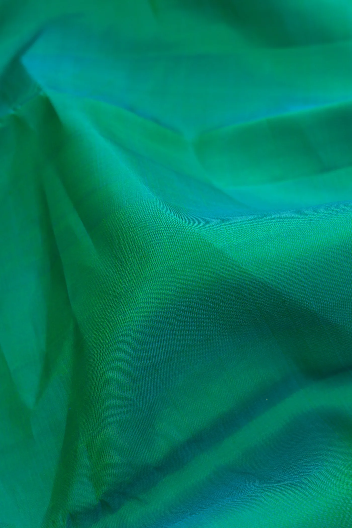 Sea Green Kanchipuram Silk Saree - Image 2