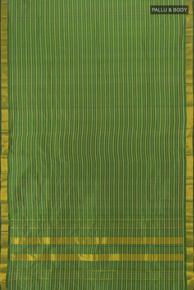 Green Kanjivaram Silk Saree - Image 5