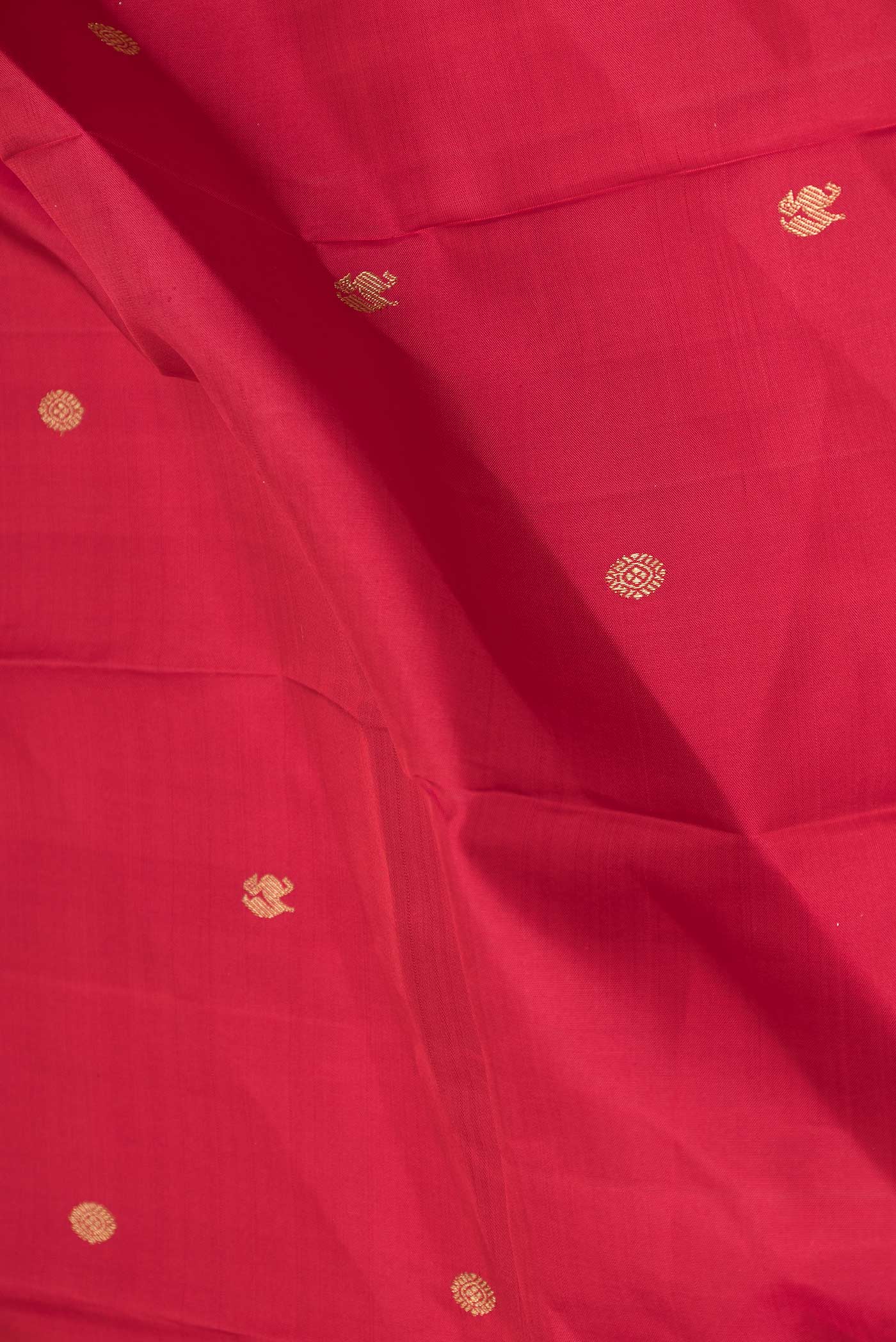Pure Silk Pure Zari Maroon Dual Tone Kanchipuram Saree - Image 2