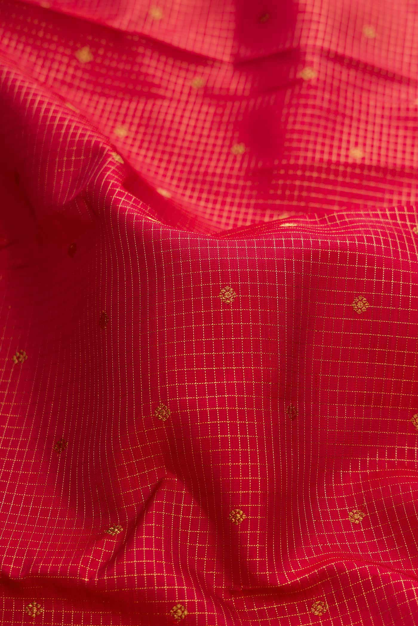 Pure Silk Pure Zari Maroon Dual Tone Kanjivaram Saree - Image 2