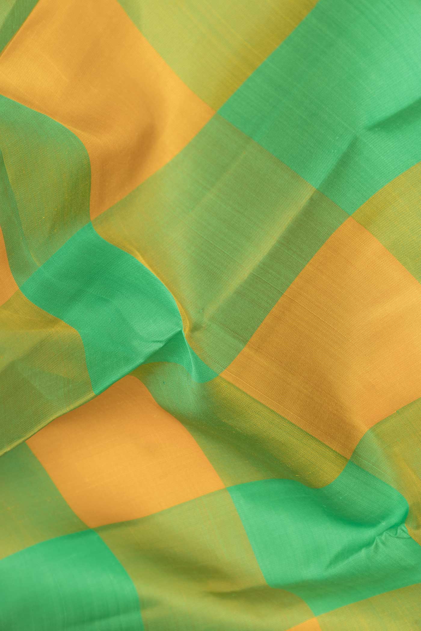 Pure Silk Pure Zari Multi Color Kanchipuram Saree - Image 2