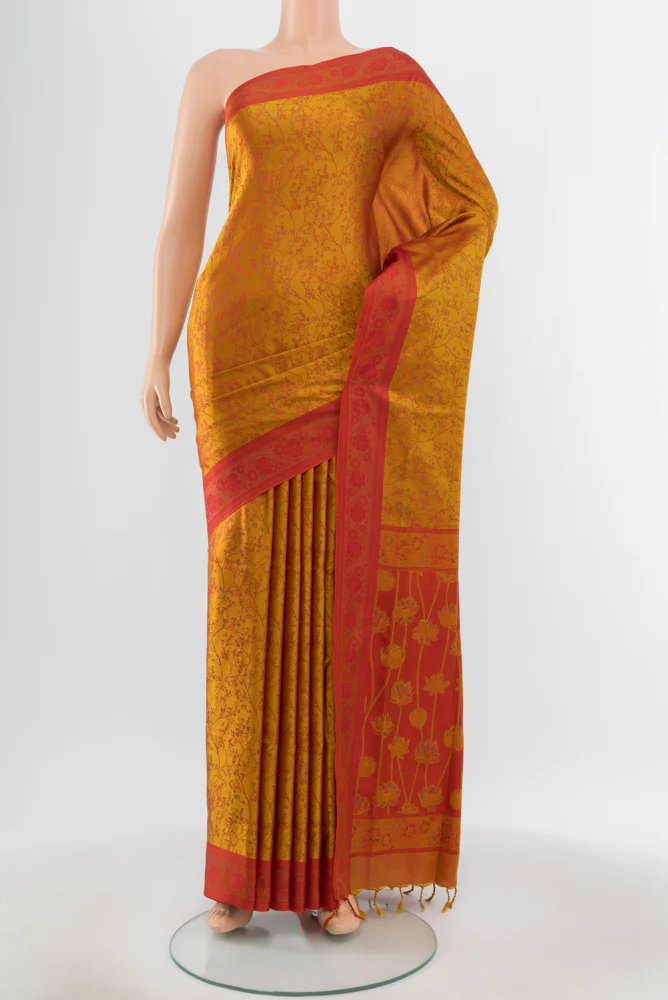 Mustard Soft Silk Saree