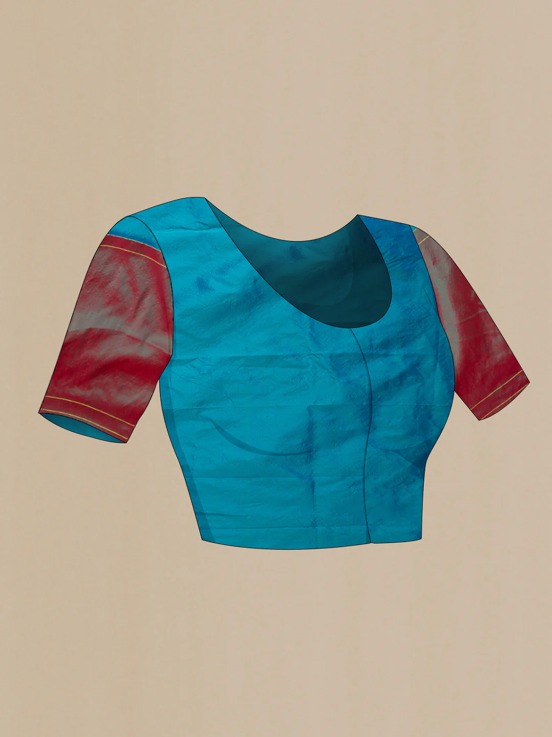 Pure Silk Pure Zari Blue Paithani Saree - Image 5