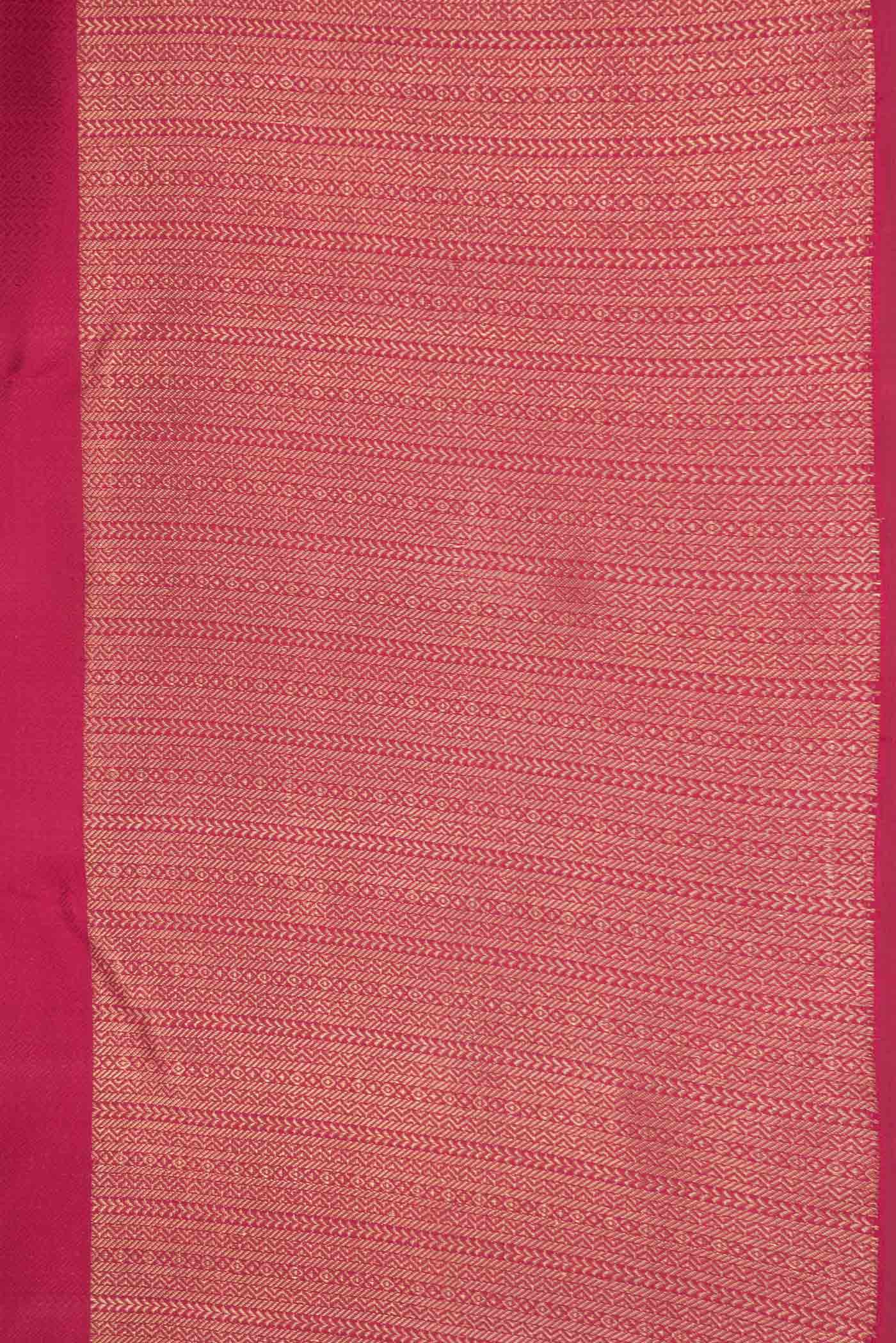 Pure Silk Pure Zari Pink Dual Tone Kanjivaram Saree - Image 3