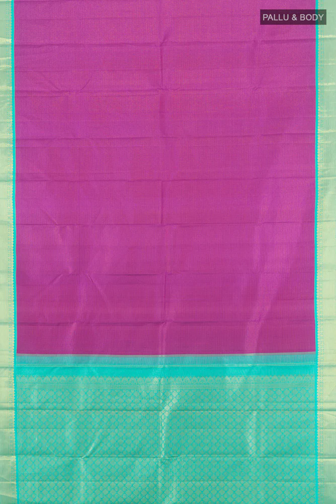 Purple Kanjivaram Silk Saree - Image 5