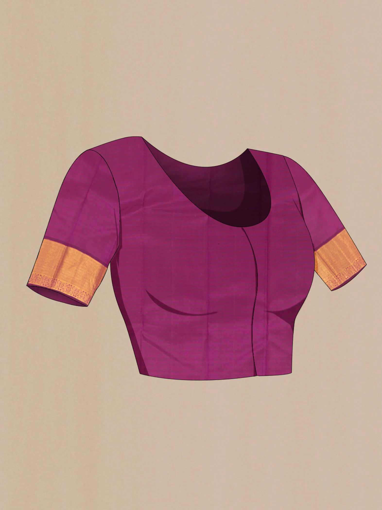 Pink Kanchipuram Silk Saree - Image 4