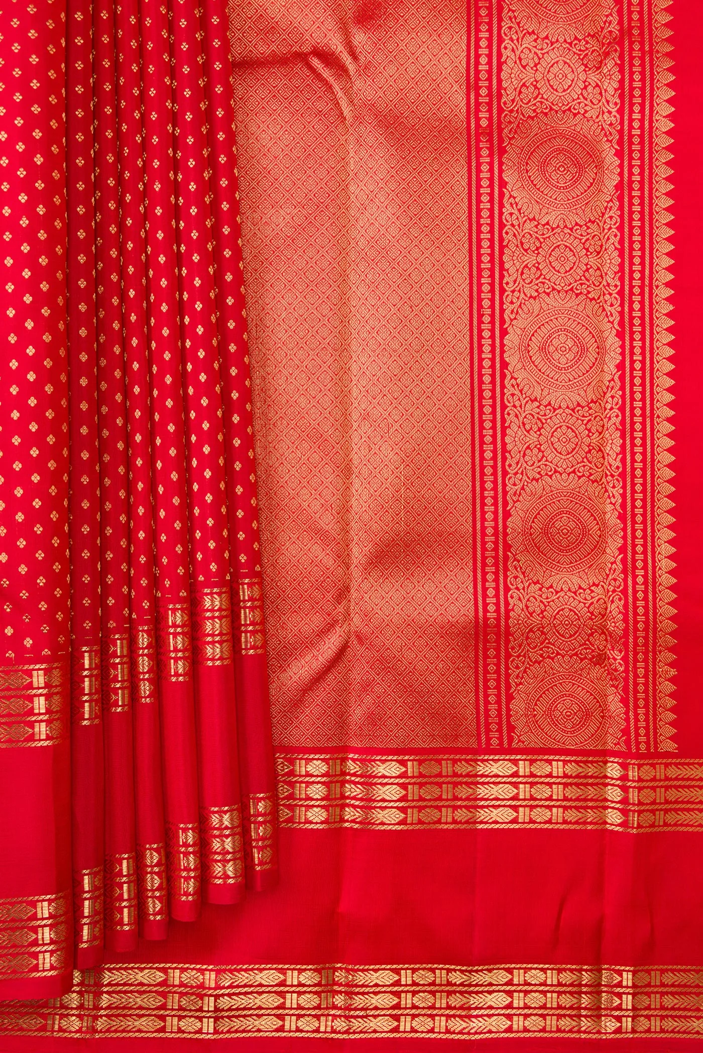 Red Kanjivaram Silk Saree - Image 4
