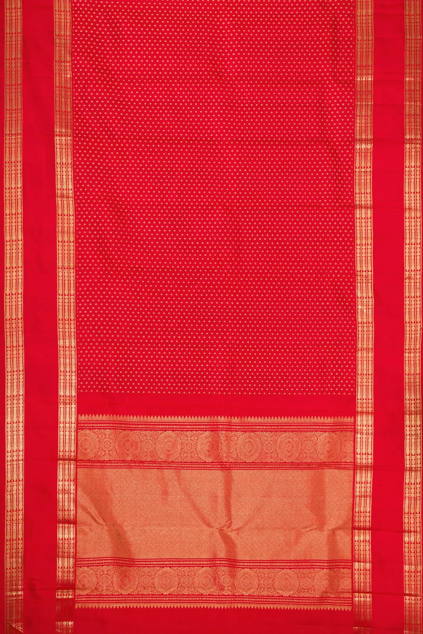 Red Kanjivaram Silk Saree - Image 6