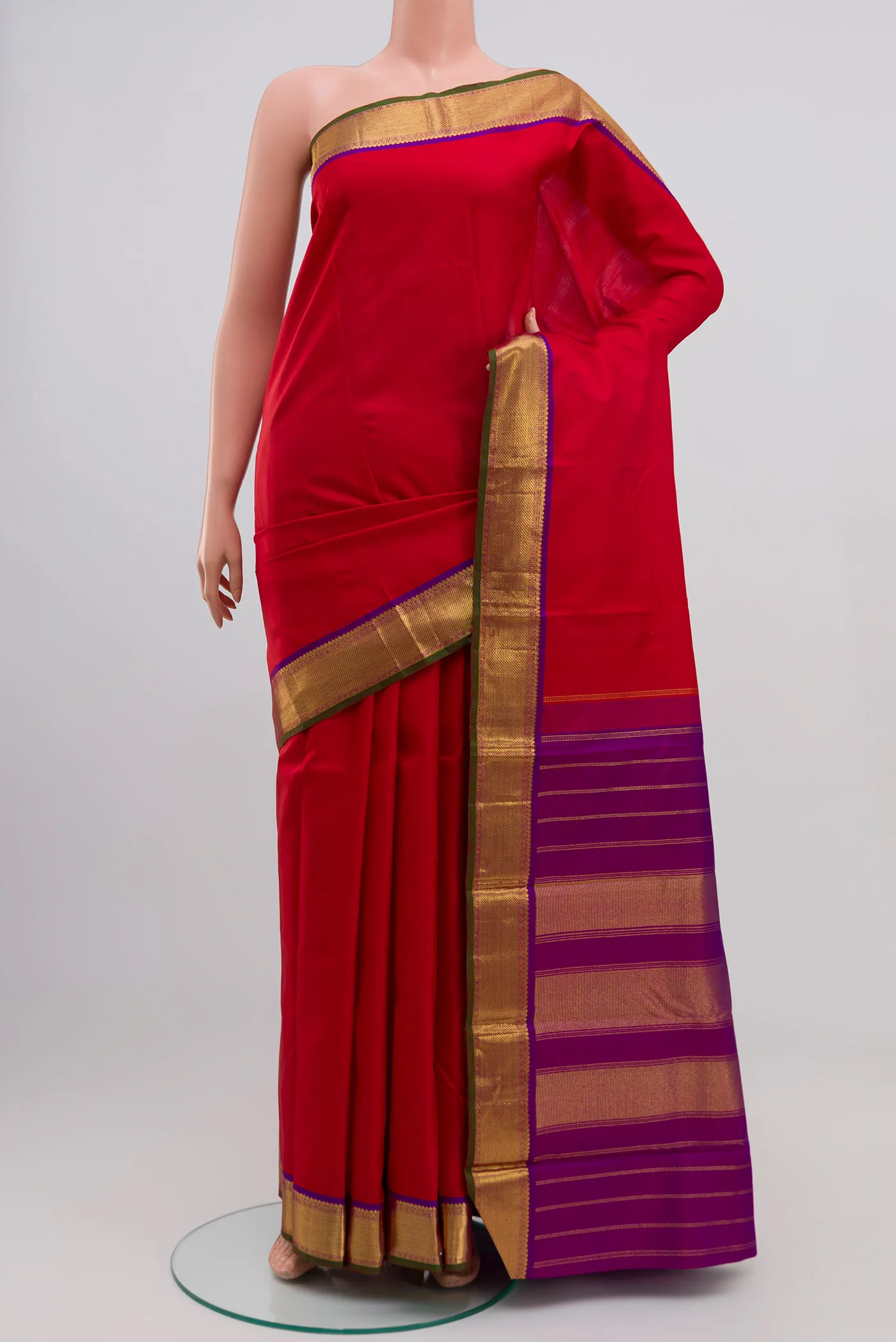 Red Kanchipuram Silk Saree