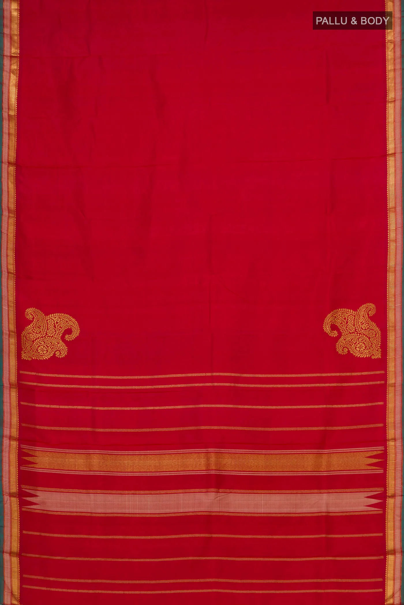 Red Kanjivaram Silk Saree - Image 5