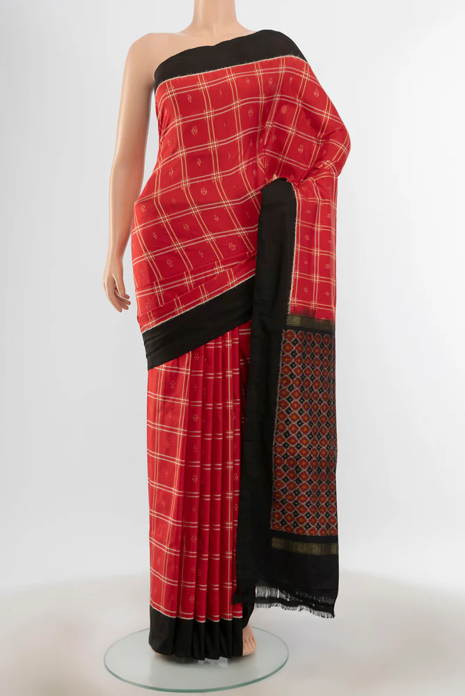 Red Pochampally Silk Saree
