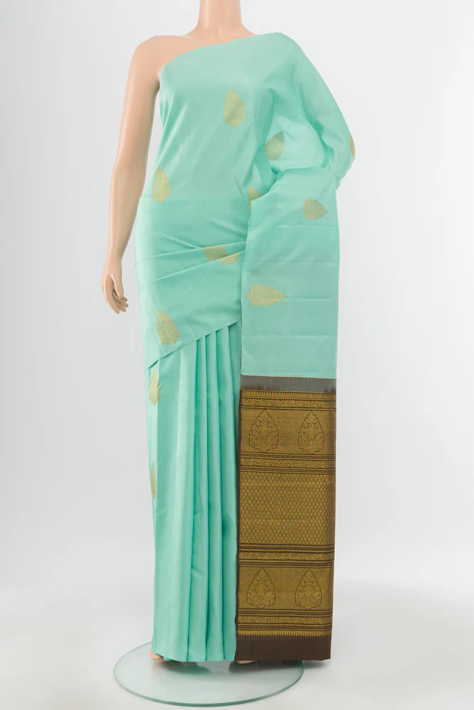 Light Blue Kanchipuram Silk Saree