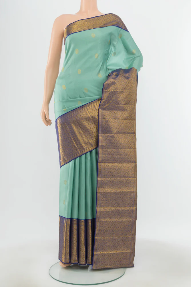 Light Blue Kanjivaram Silk Saree