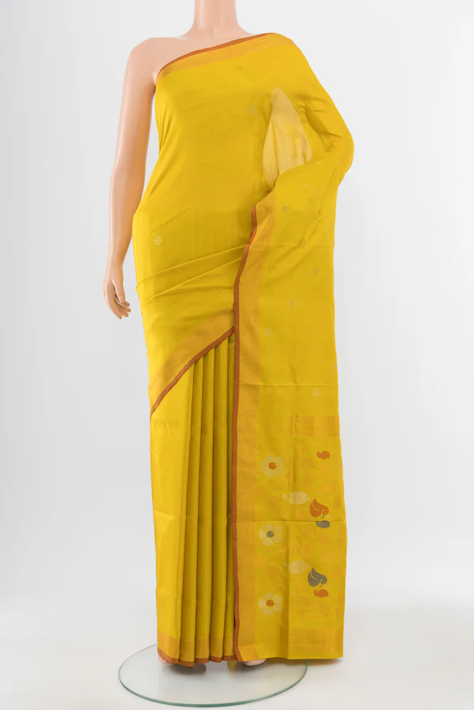 Yellow Uppada Silk Saree