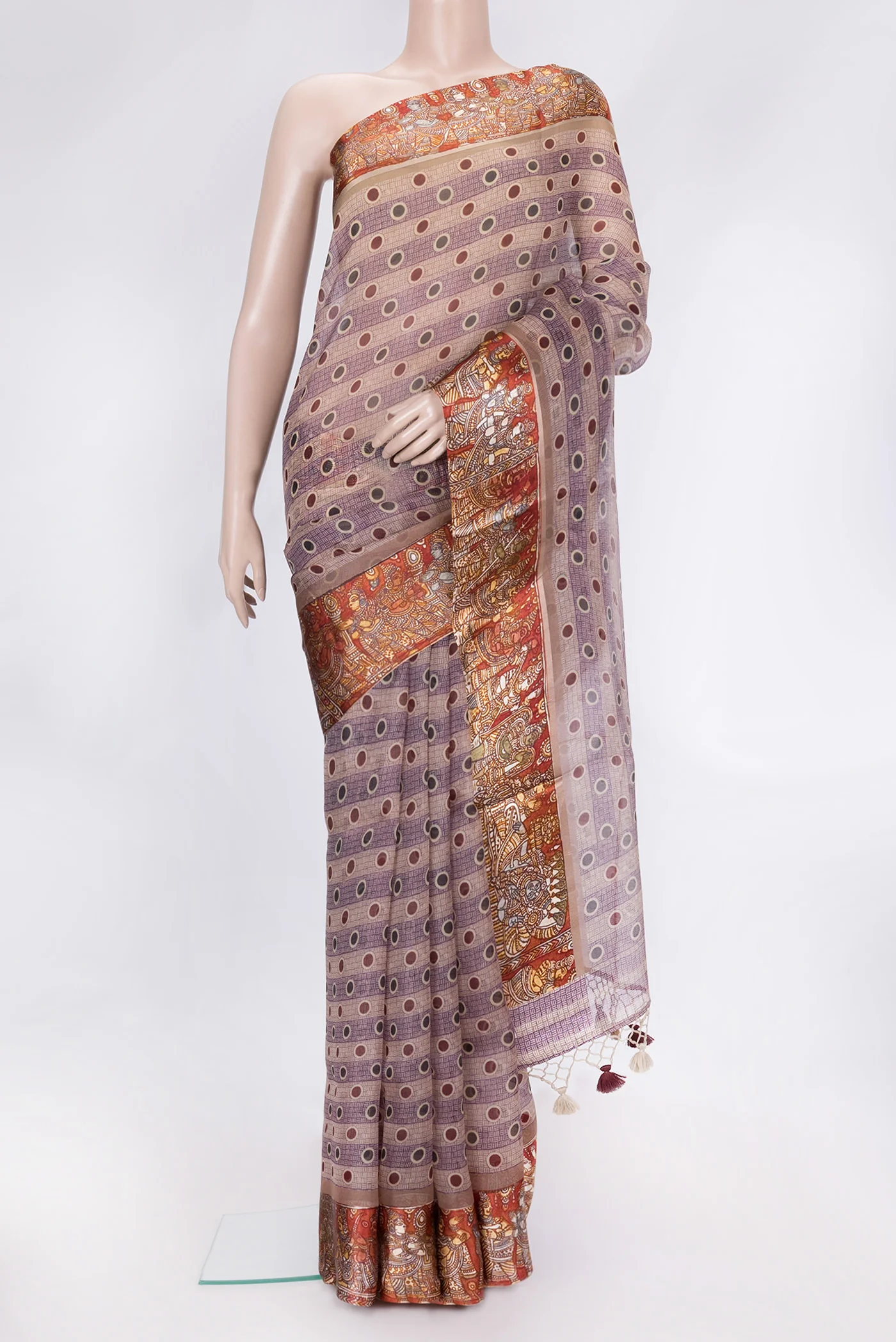 Multi Color Organza Silk Saree