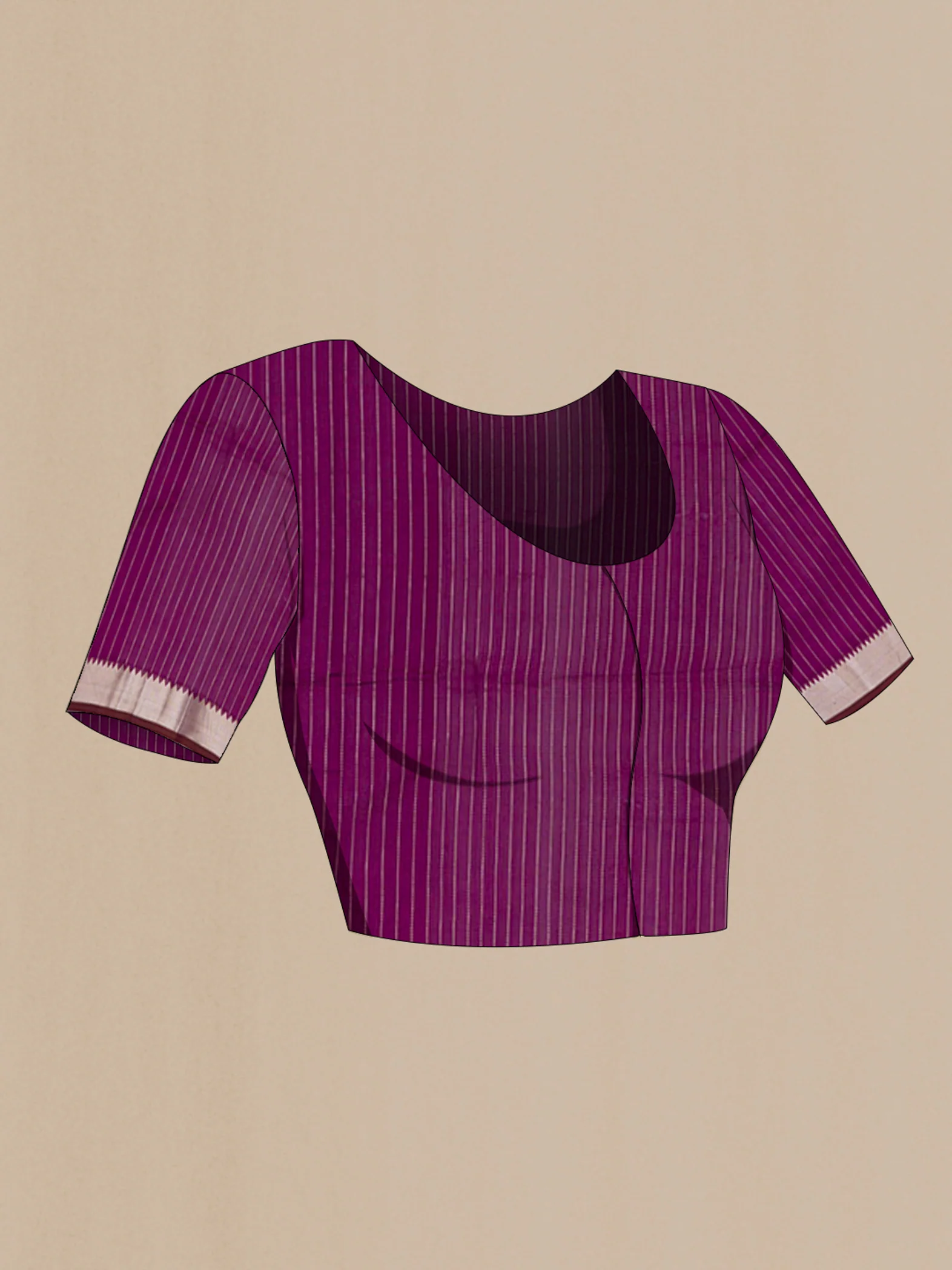 Purple Banarasi Katan Silk Saree - Image 4