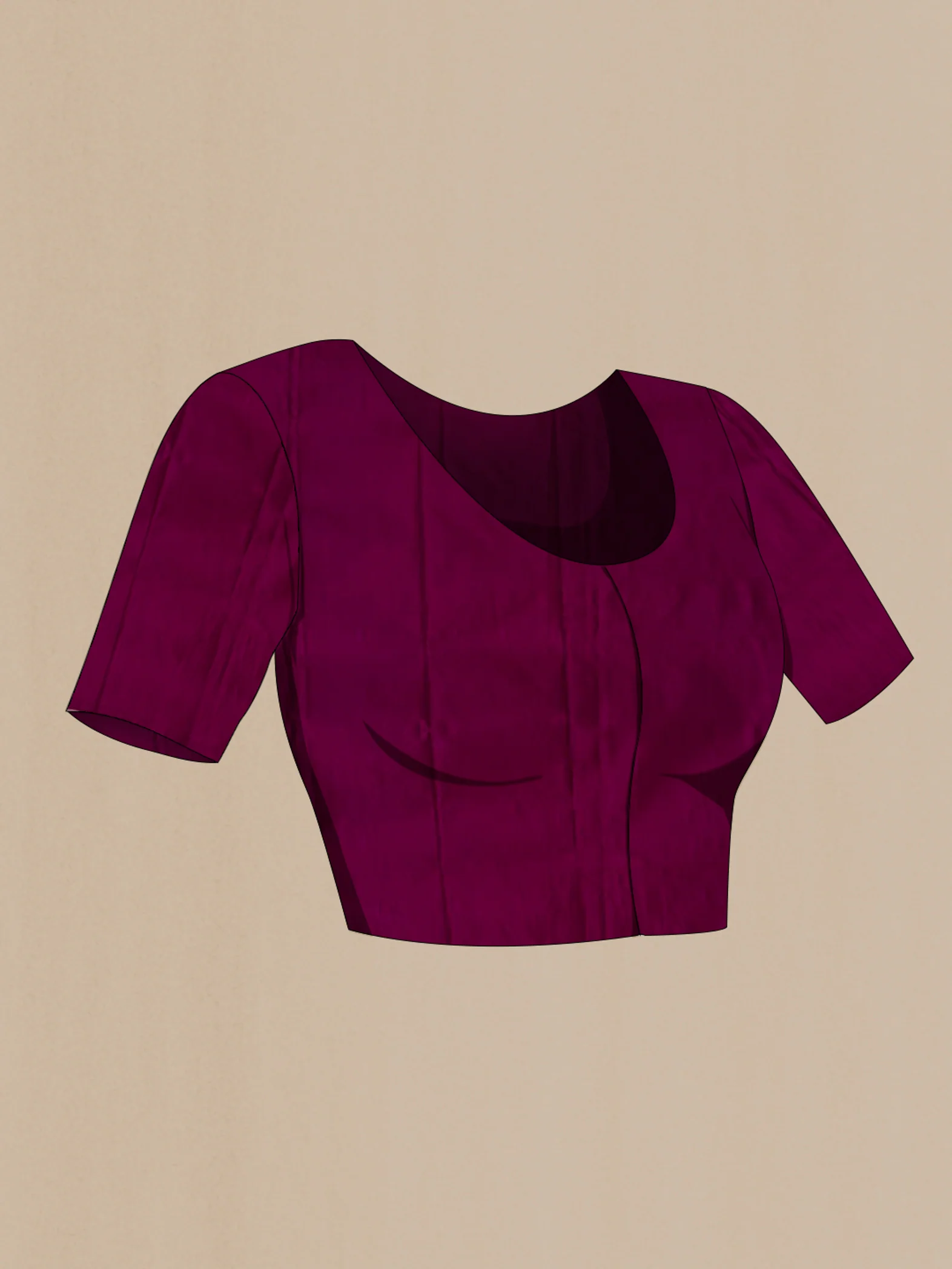 Purple Banarasi Silk Saree - Image 4