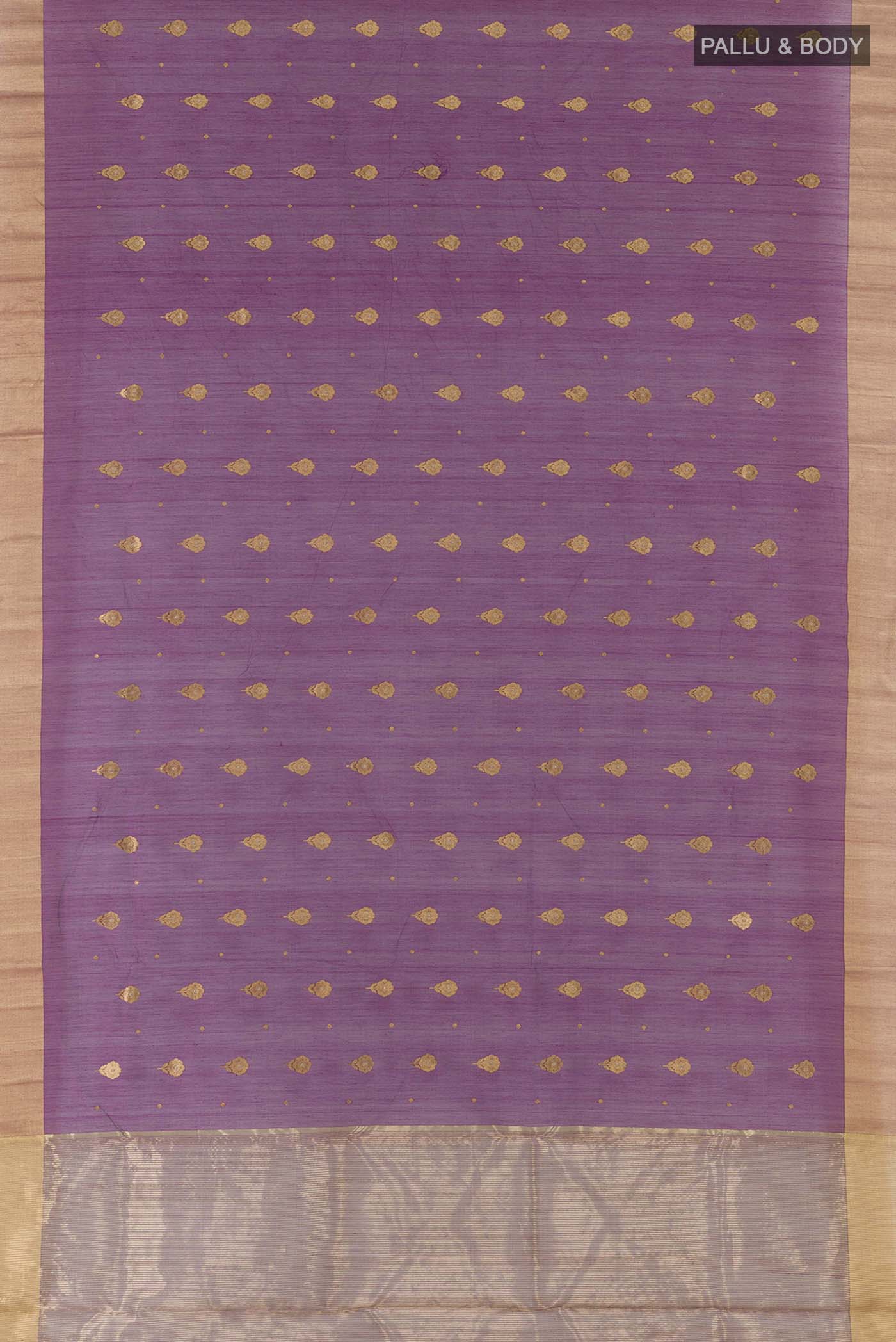 Purple Chanderi Silk Saree - Image 5