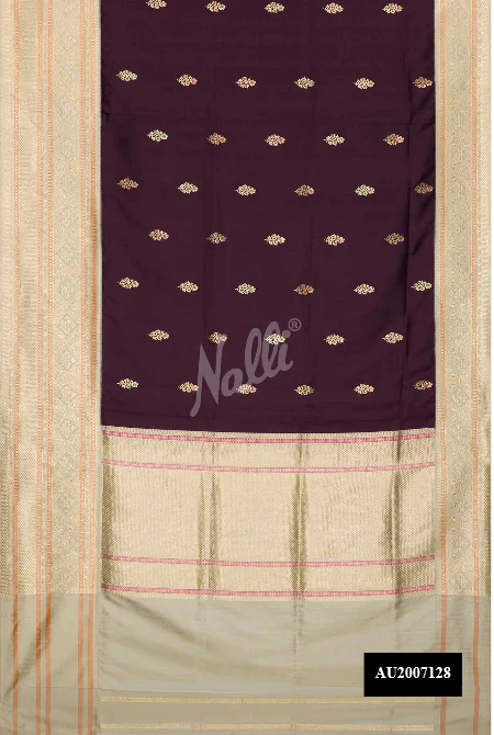 Purple Dual Tone Banarasi Silk Saree