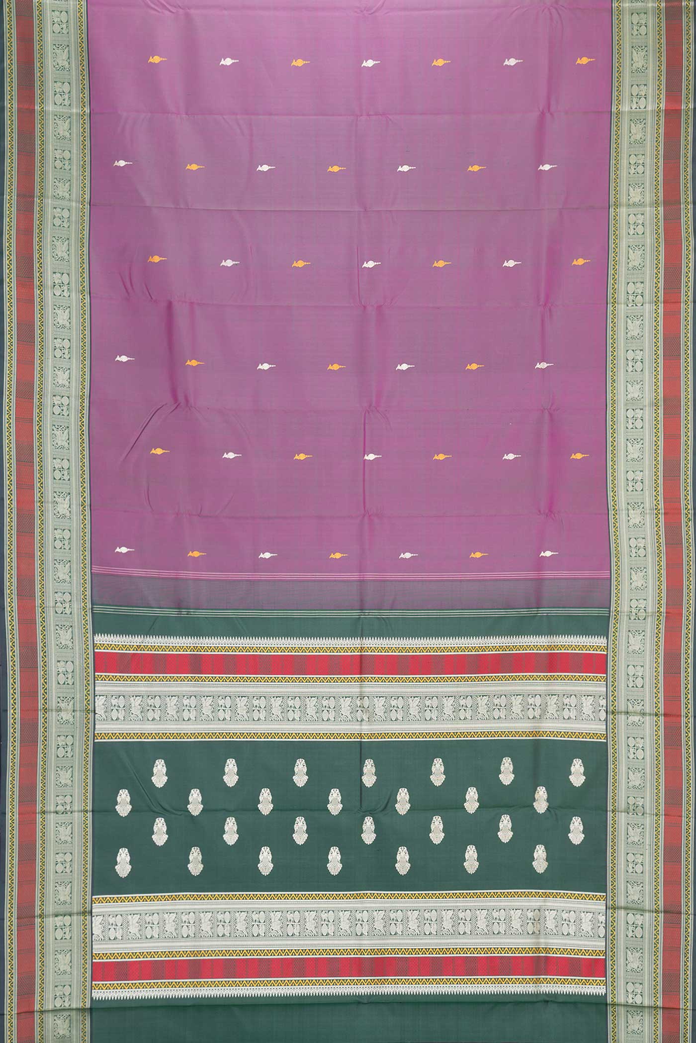 Purple Dual Tone Kanjivaram Saree - Image 6
