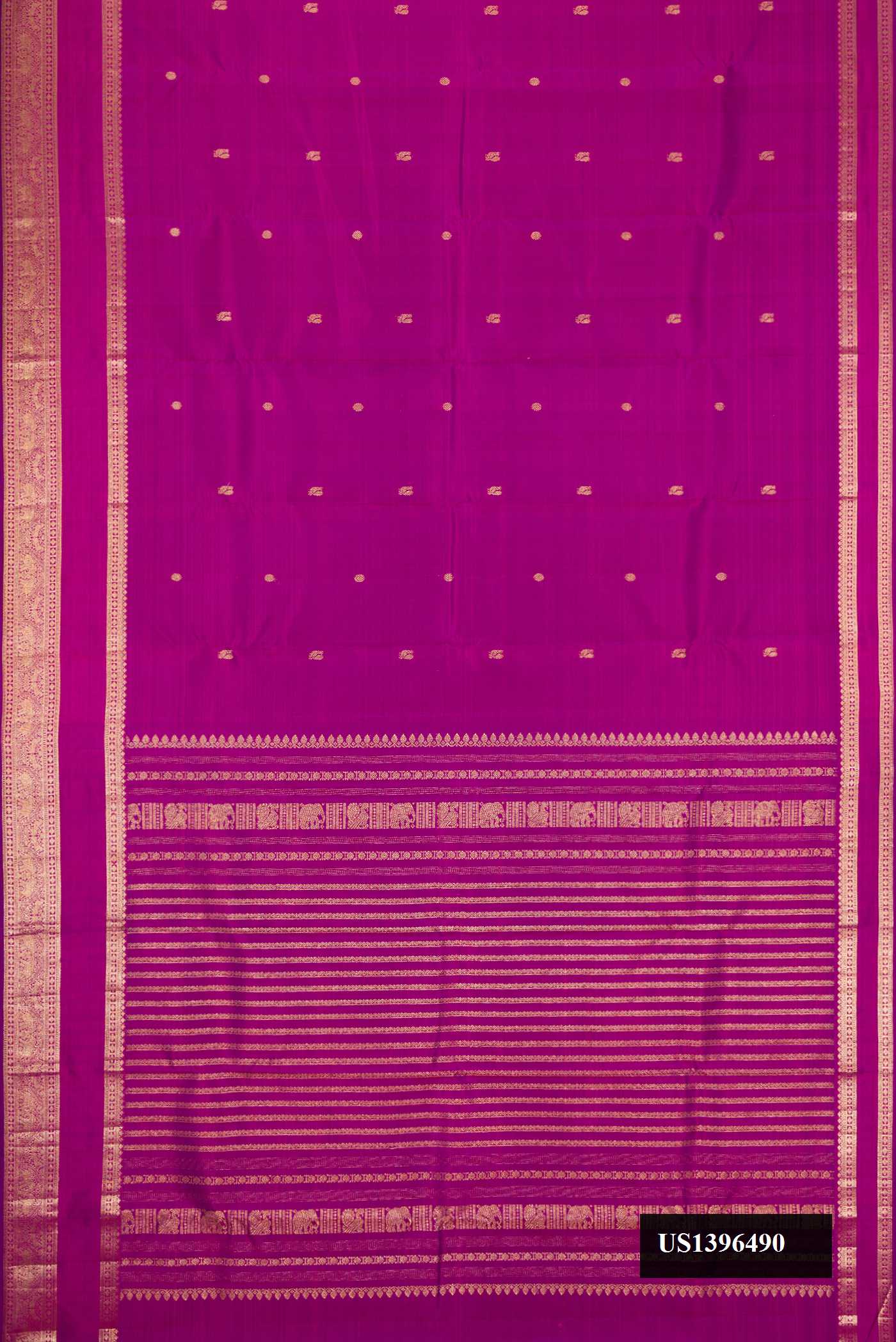 Purple Dual Tone Kanchipuram Silk Saree