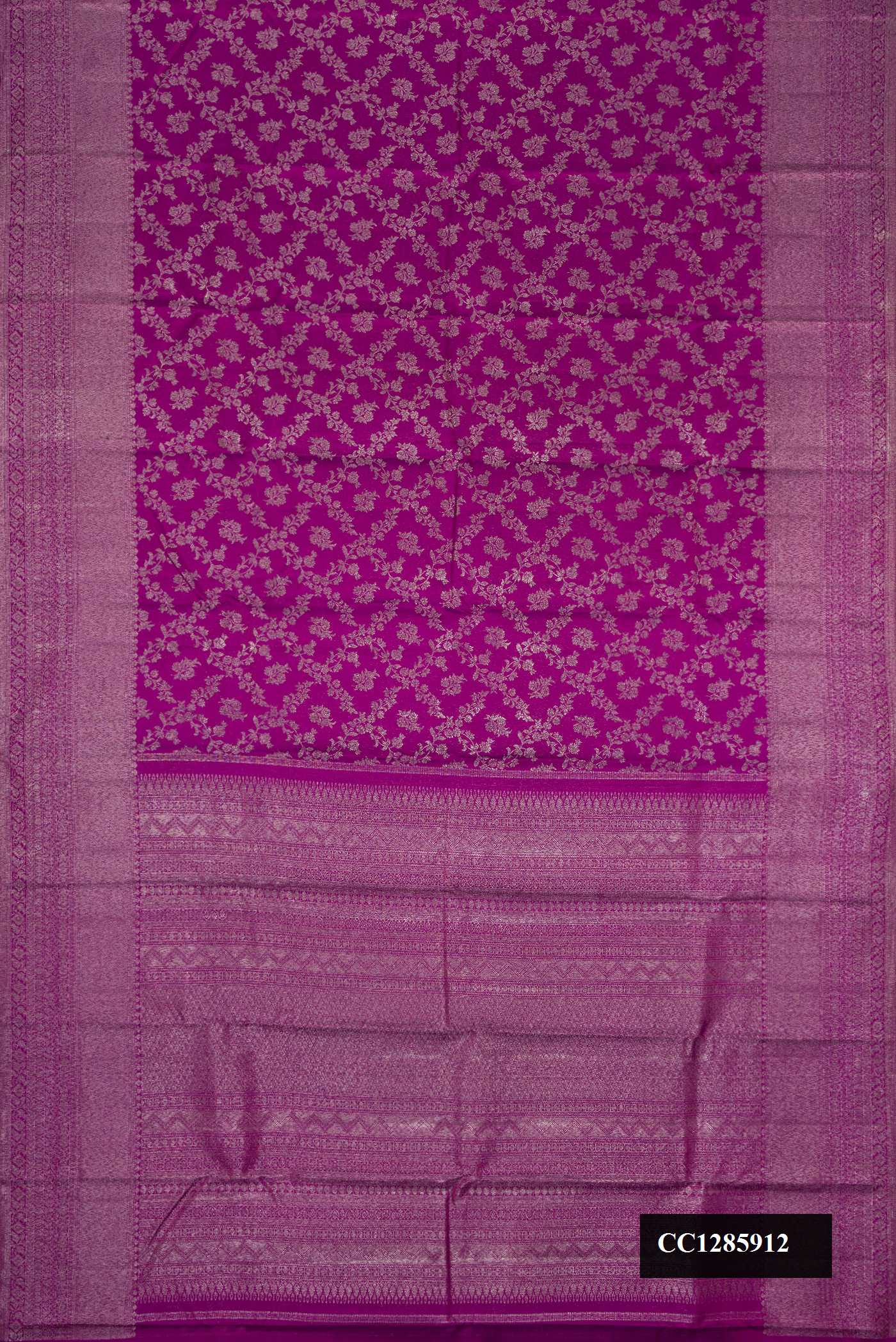 Purple Dual Tone Kanchipuram Silk Saree