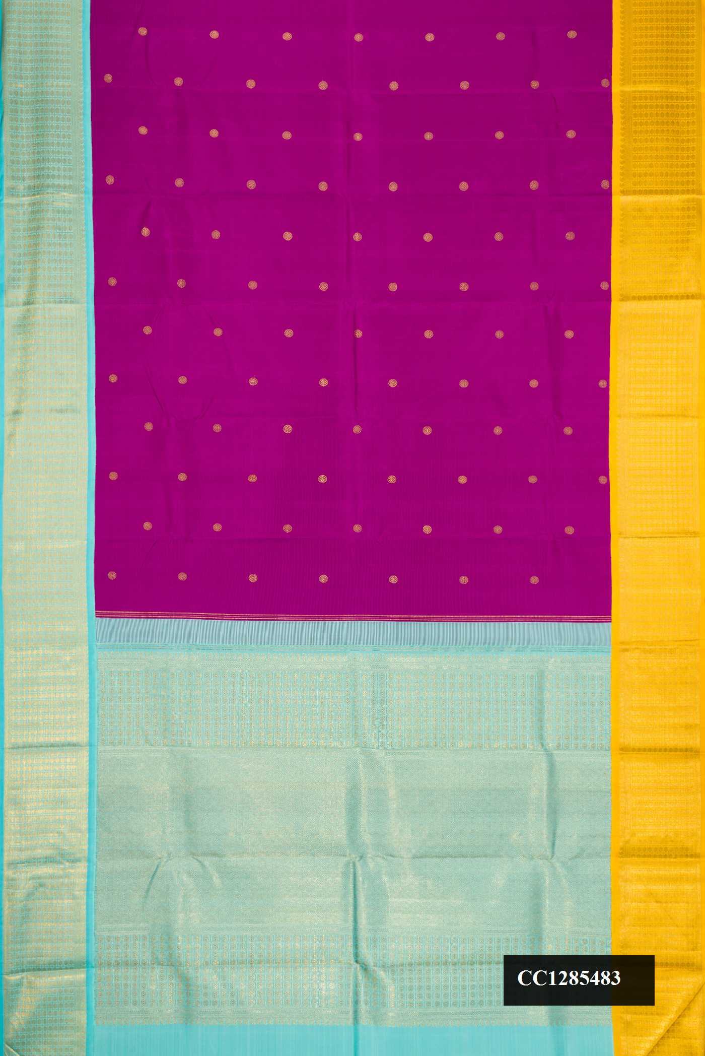 Purple Dual Tone Kanchipuram Silk Saree