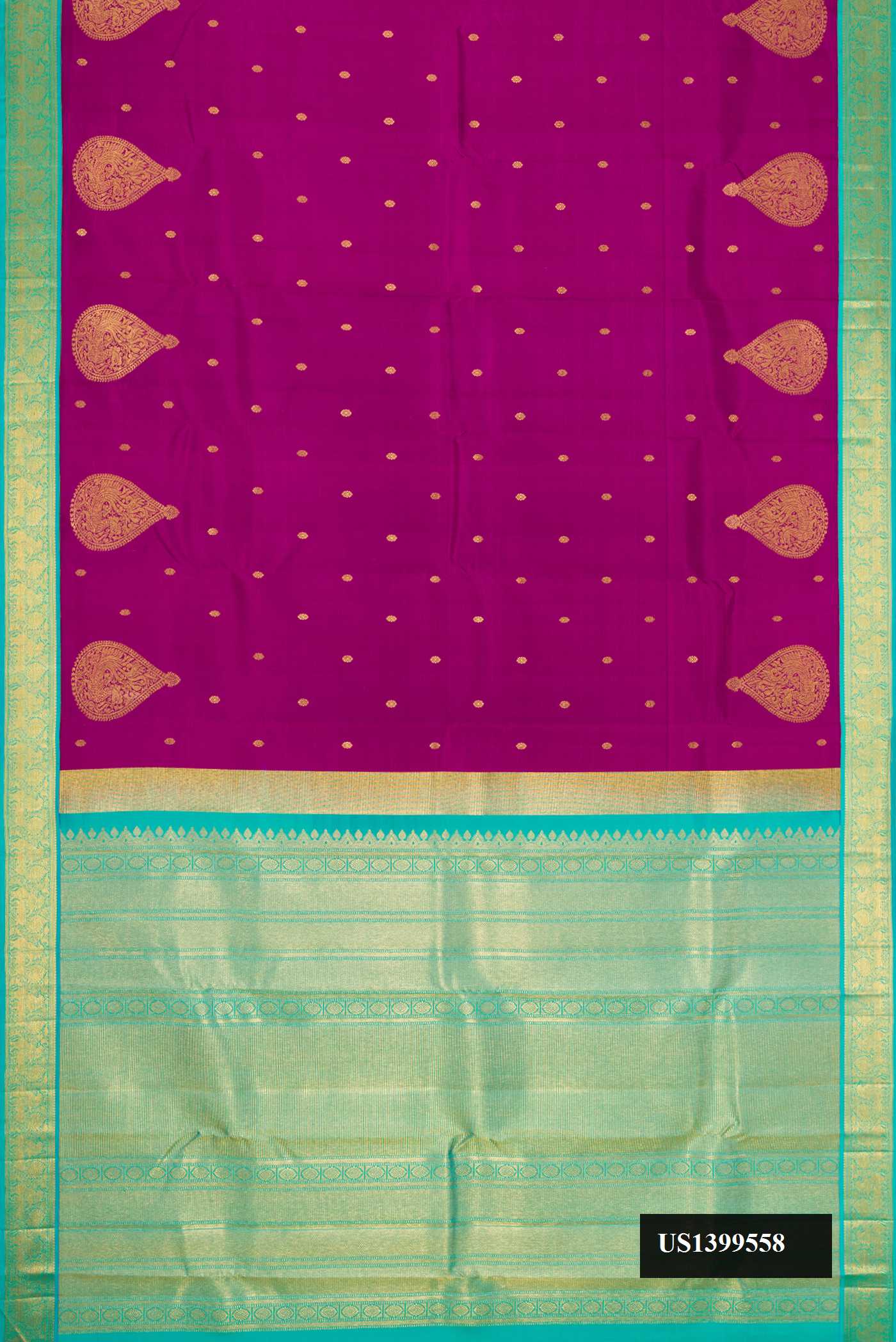 Purple Dual Tone Kanchipuram Silk Saree
