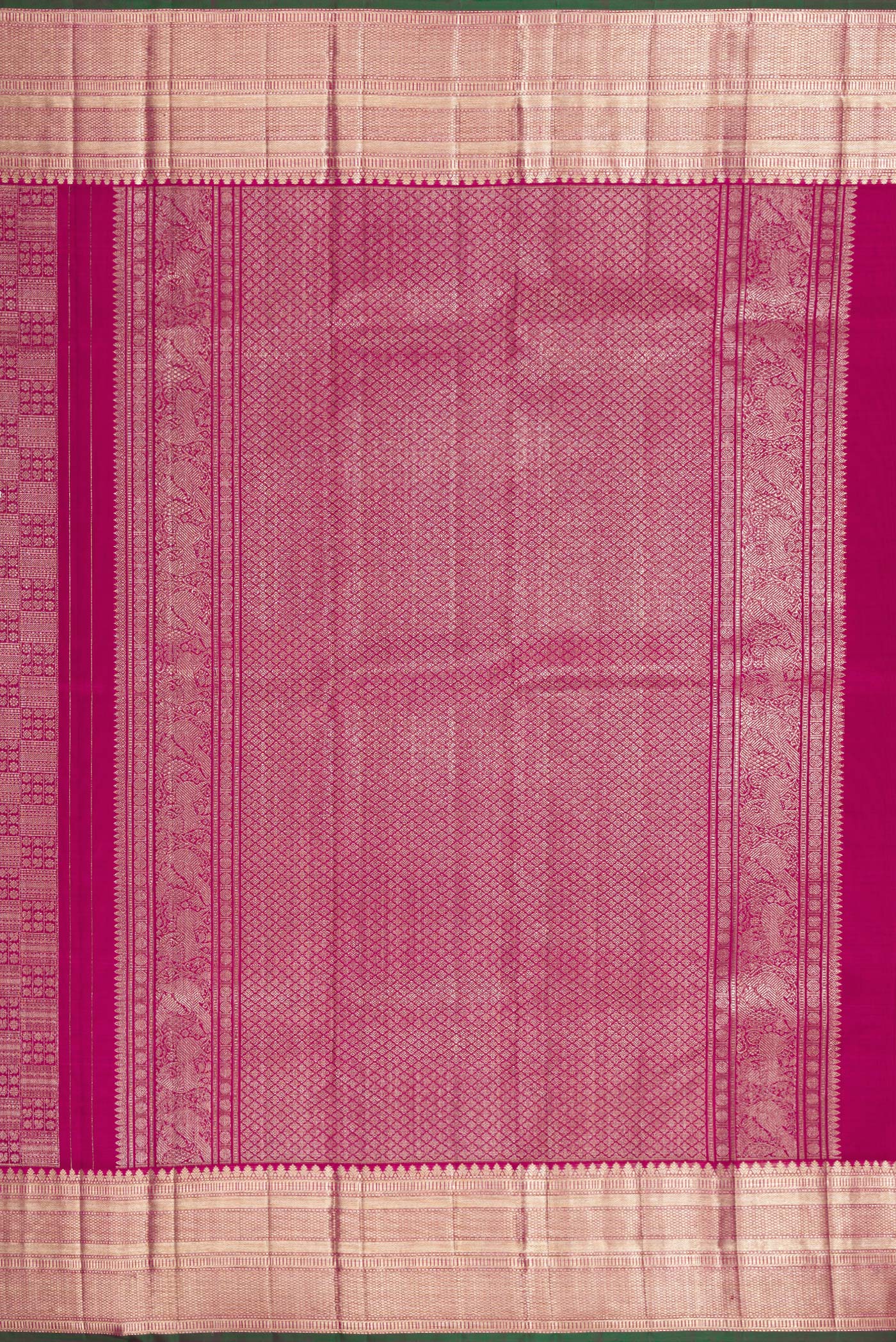 Magenta Kanchipuram Silk Saree - Image 7