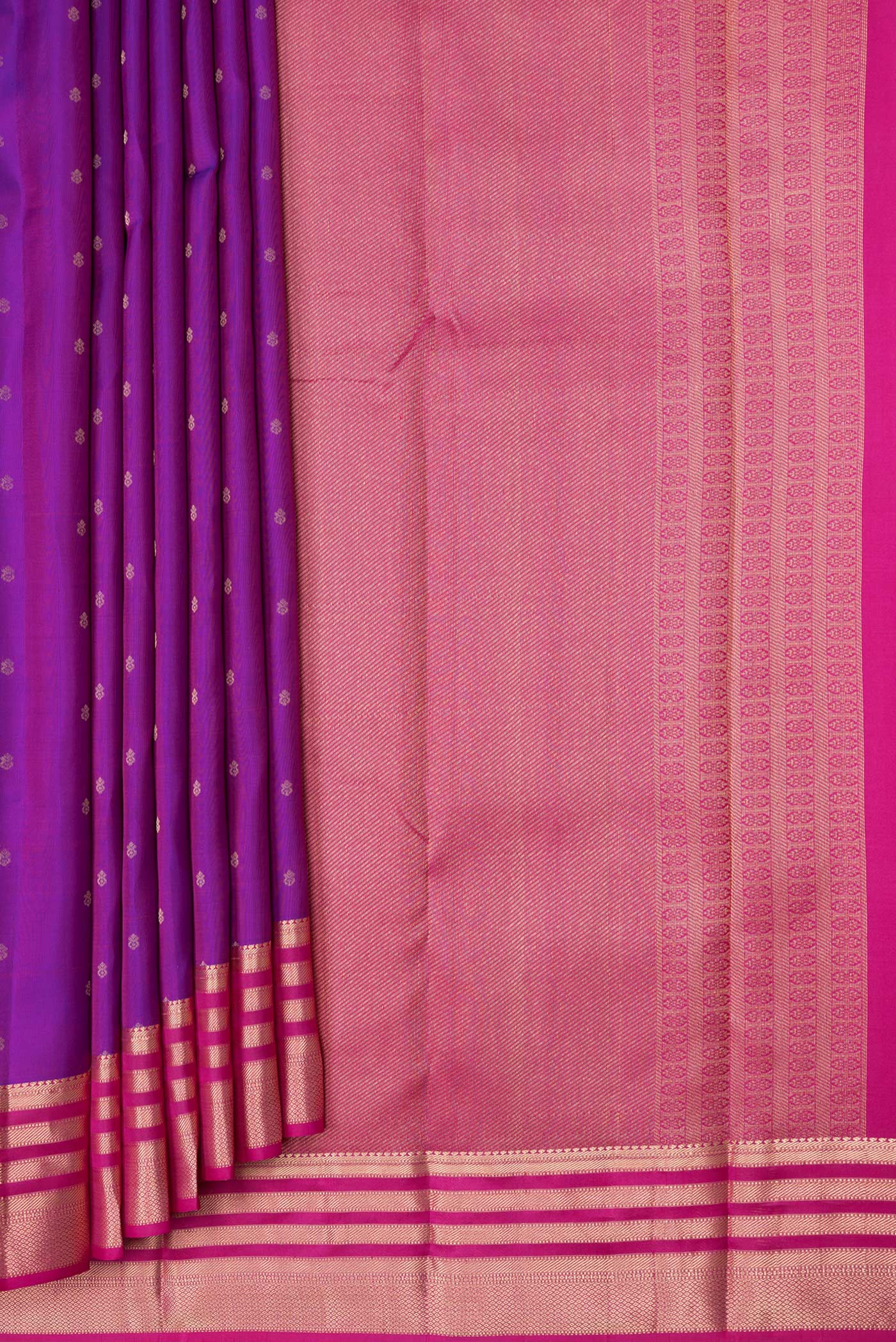 Purple Kanchipuram Silk Saree - Image 4