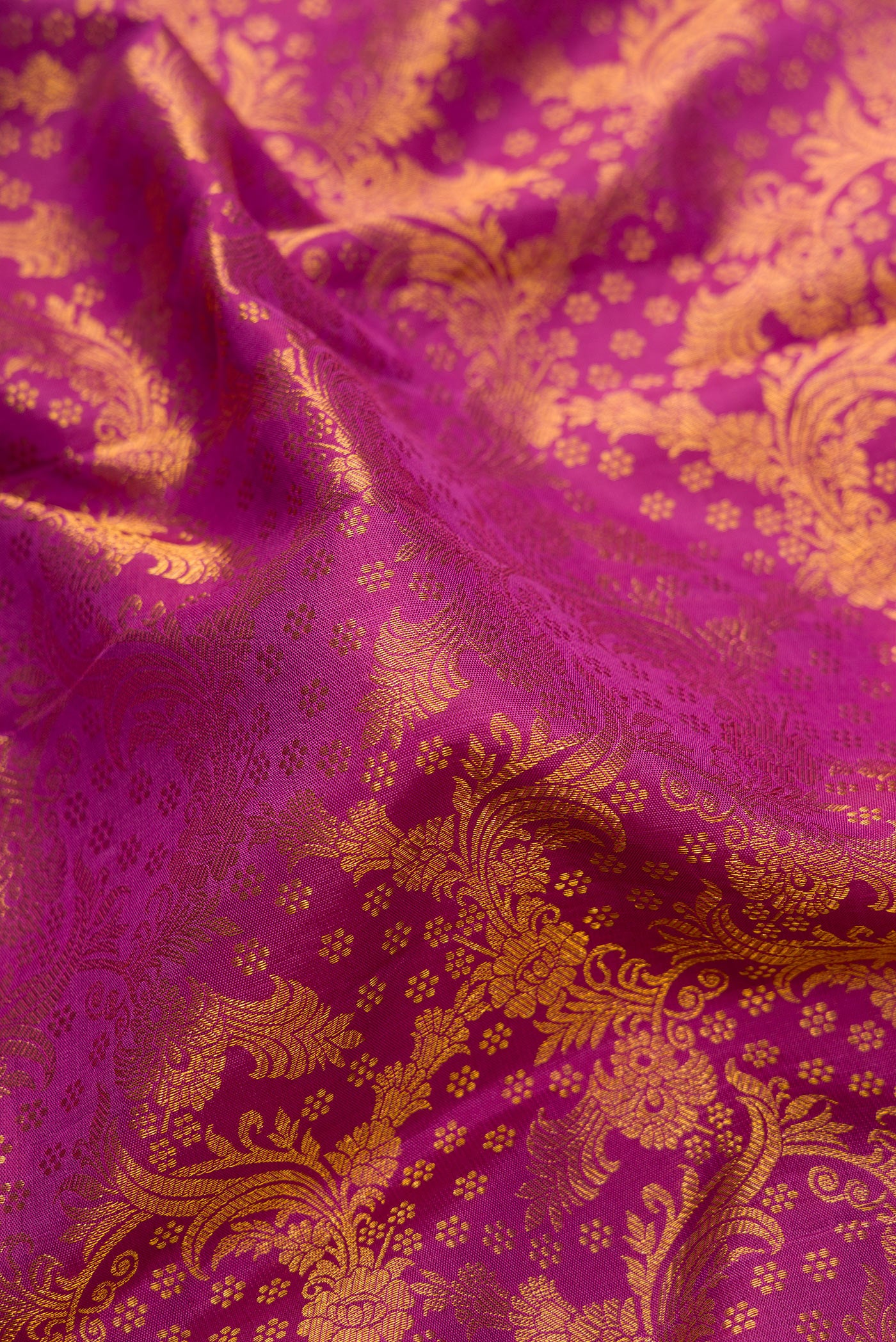 Magenta Kanchipuram Silk Saree - Image 2