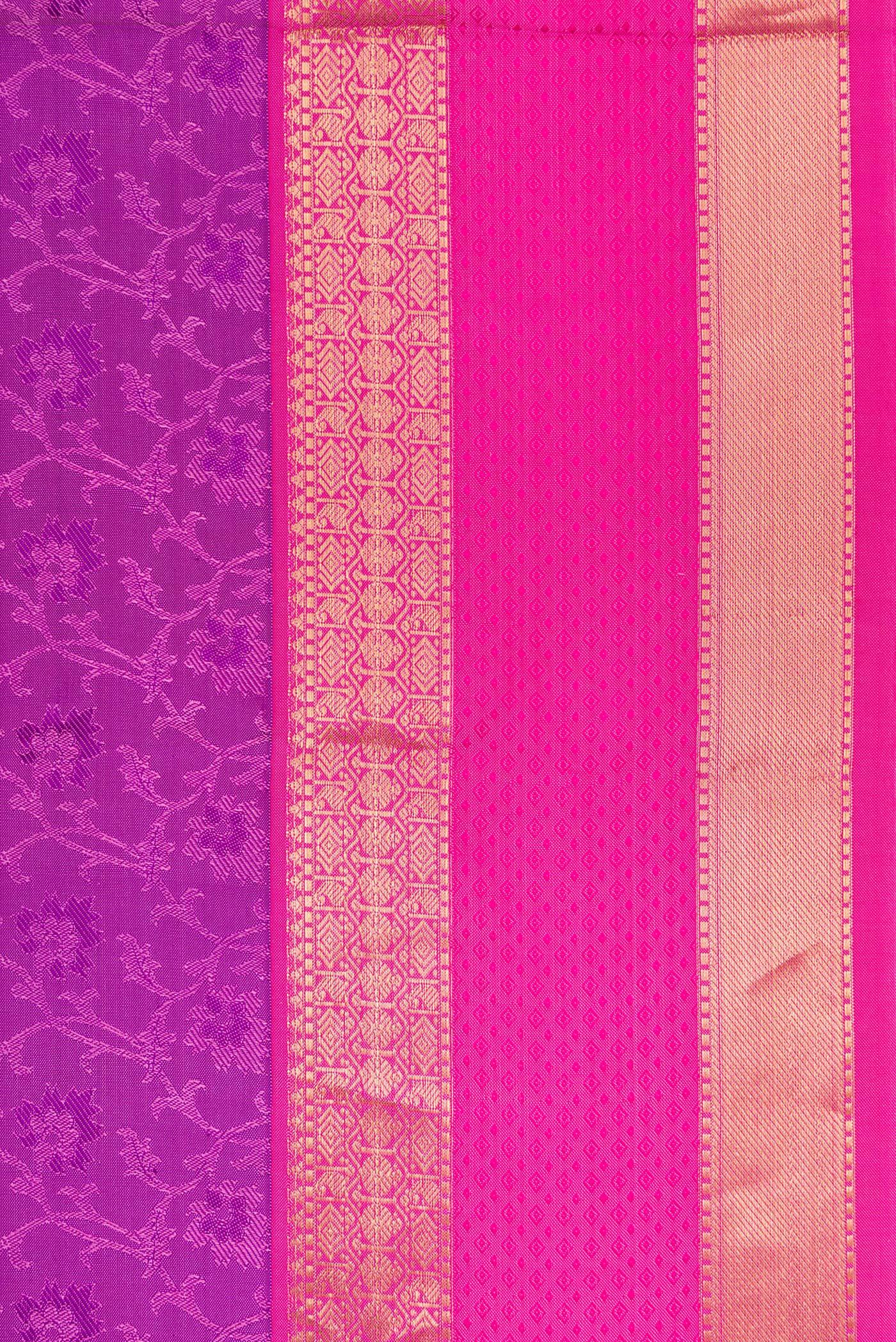 Purple Kanchipuram Silk Saree - Image 3