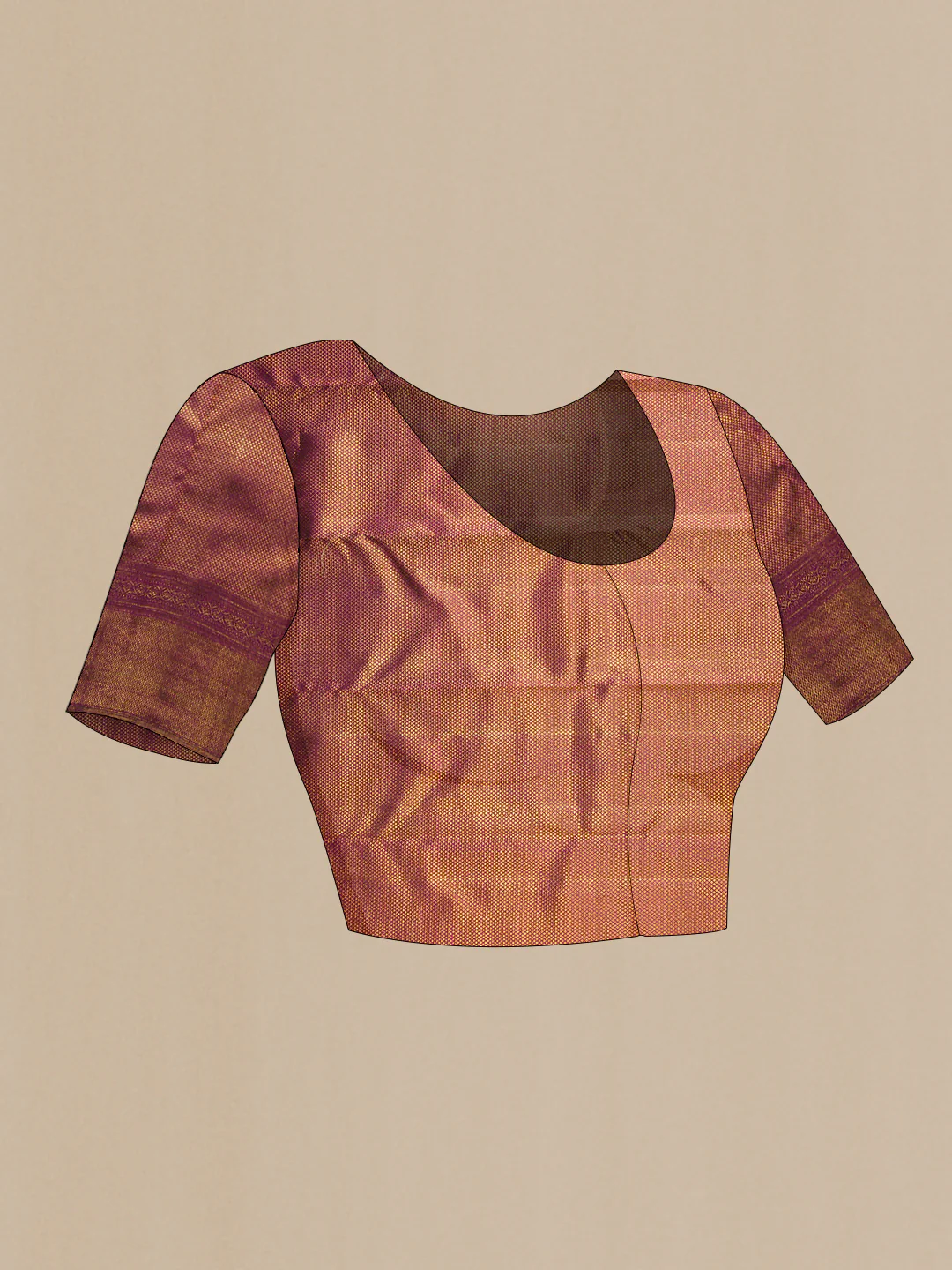Purple Kanchipuram Silk Saree - Image 5