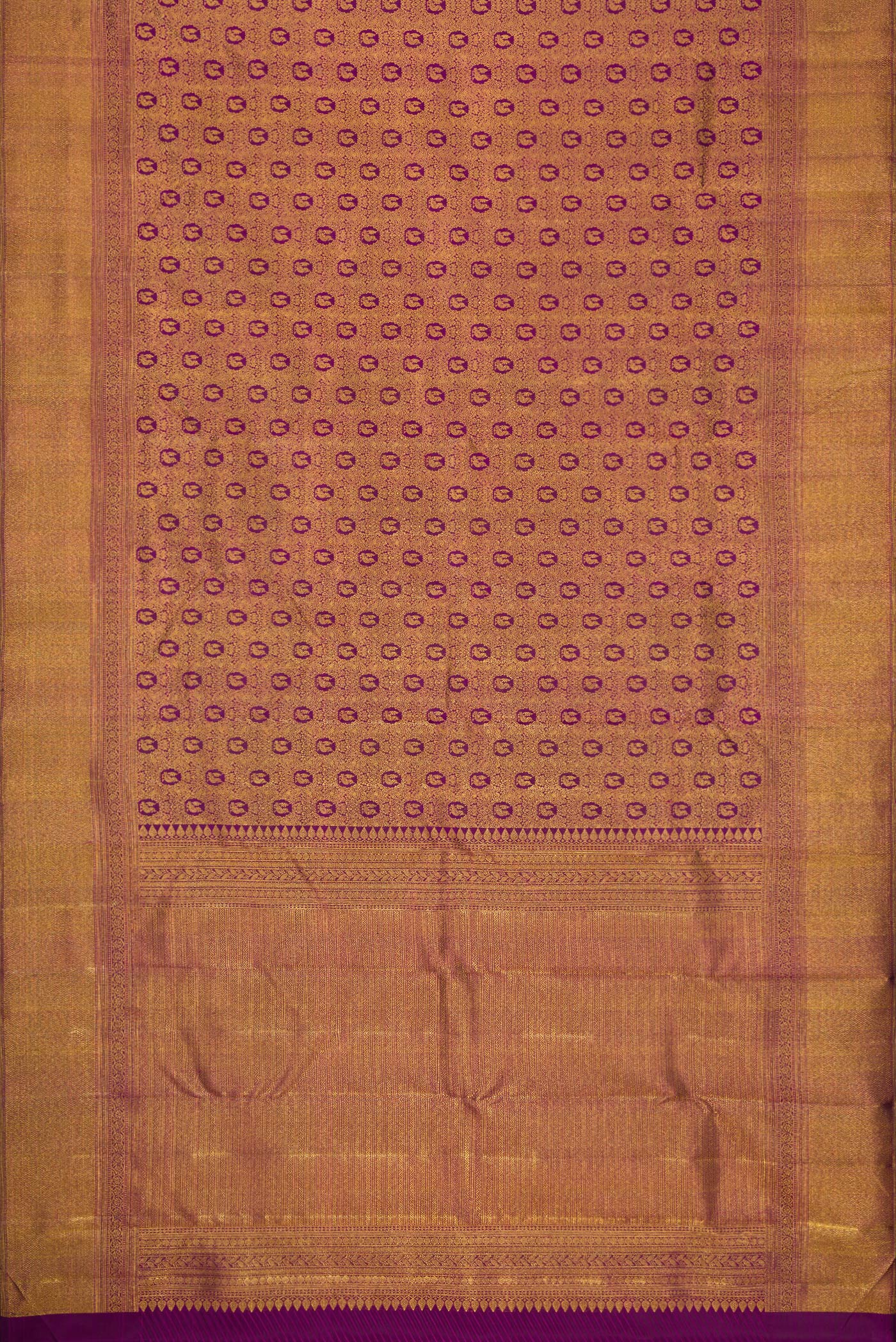 Purple Kanchipuram Silk Saree - Image 6
