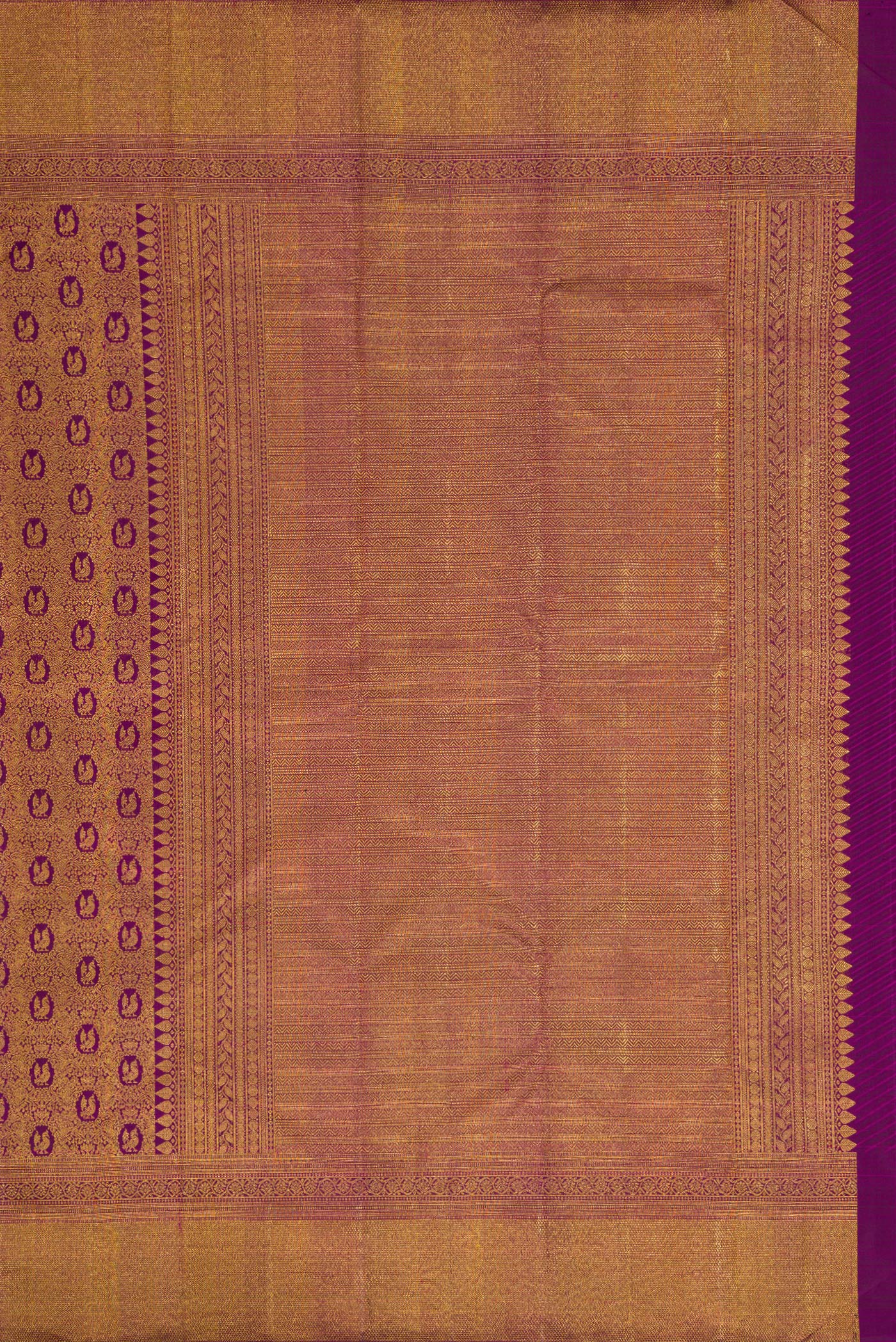 Purple Kanchipuram Silk Saree - Image 7